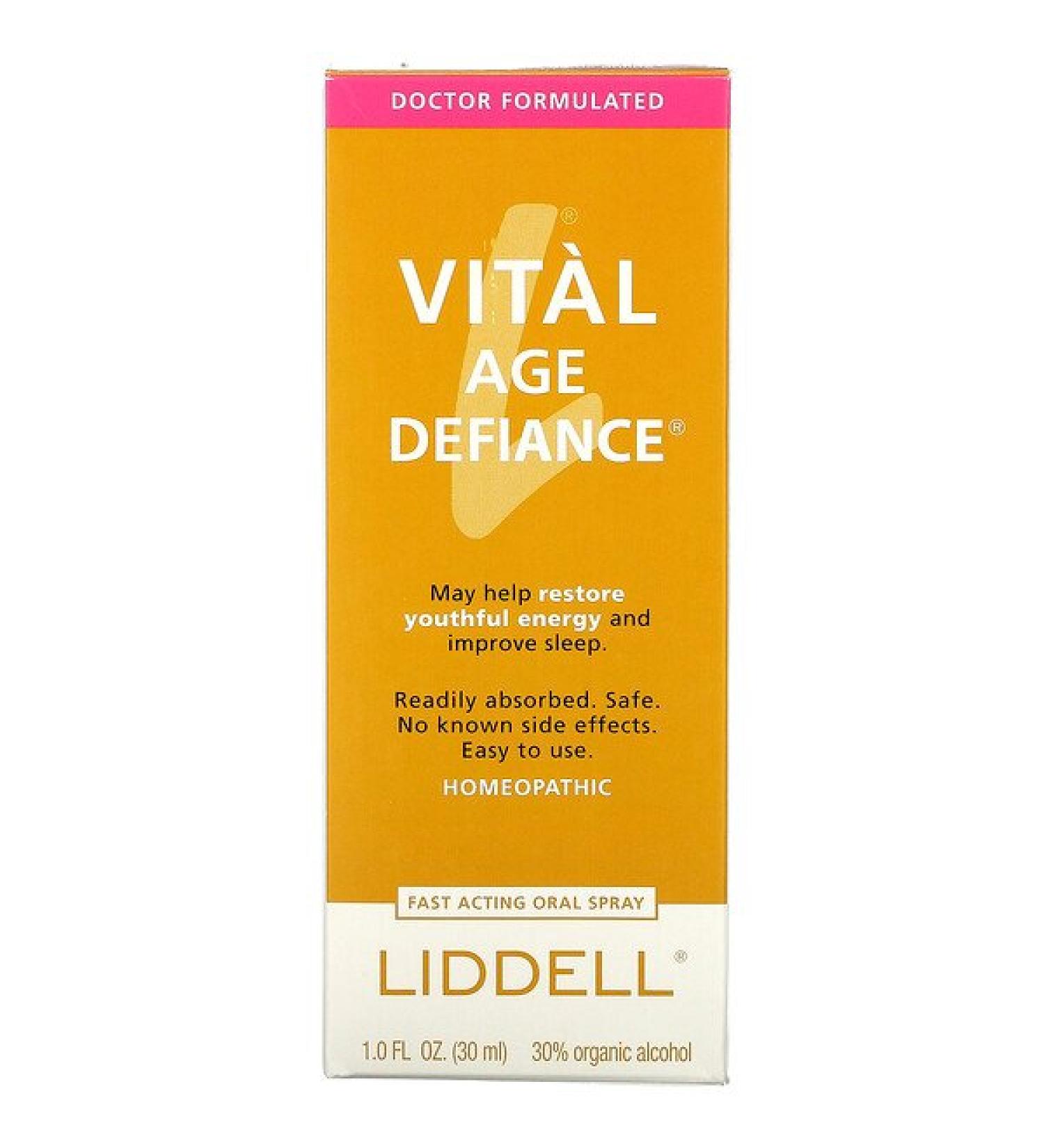 Buy Liddell Vital Age Defiance Oral Spray - Fast Acting Anti-Aging 1.0 fl oz - Buy Online on SooperMarket.com