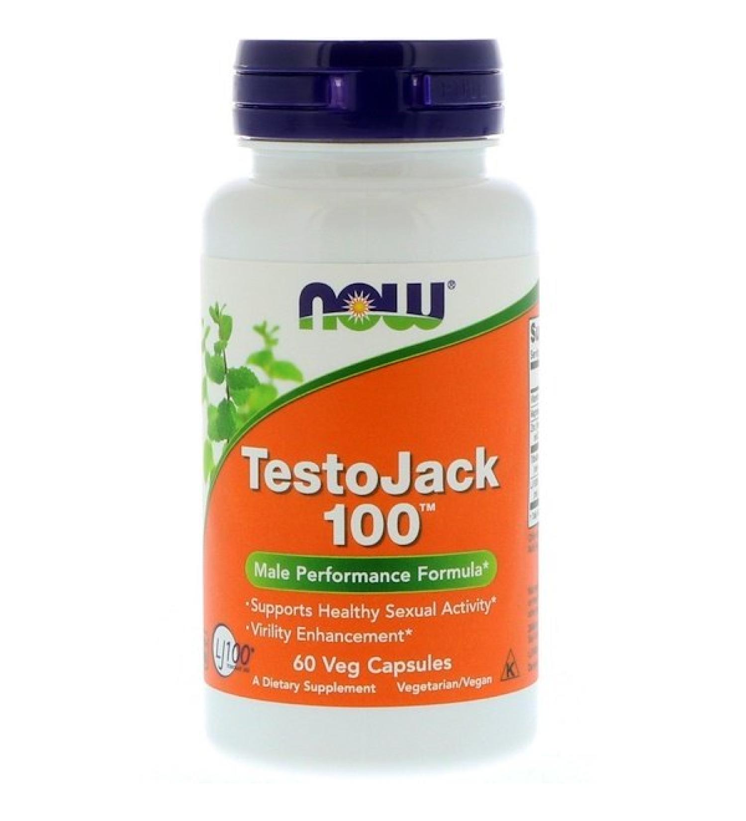 Now Foods TestoJack 100 60 Veg Capsules