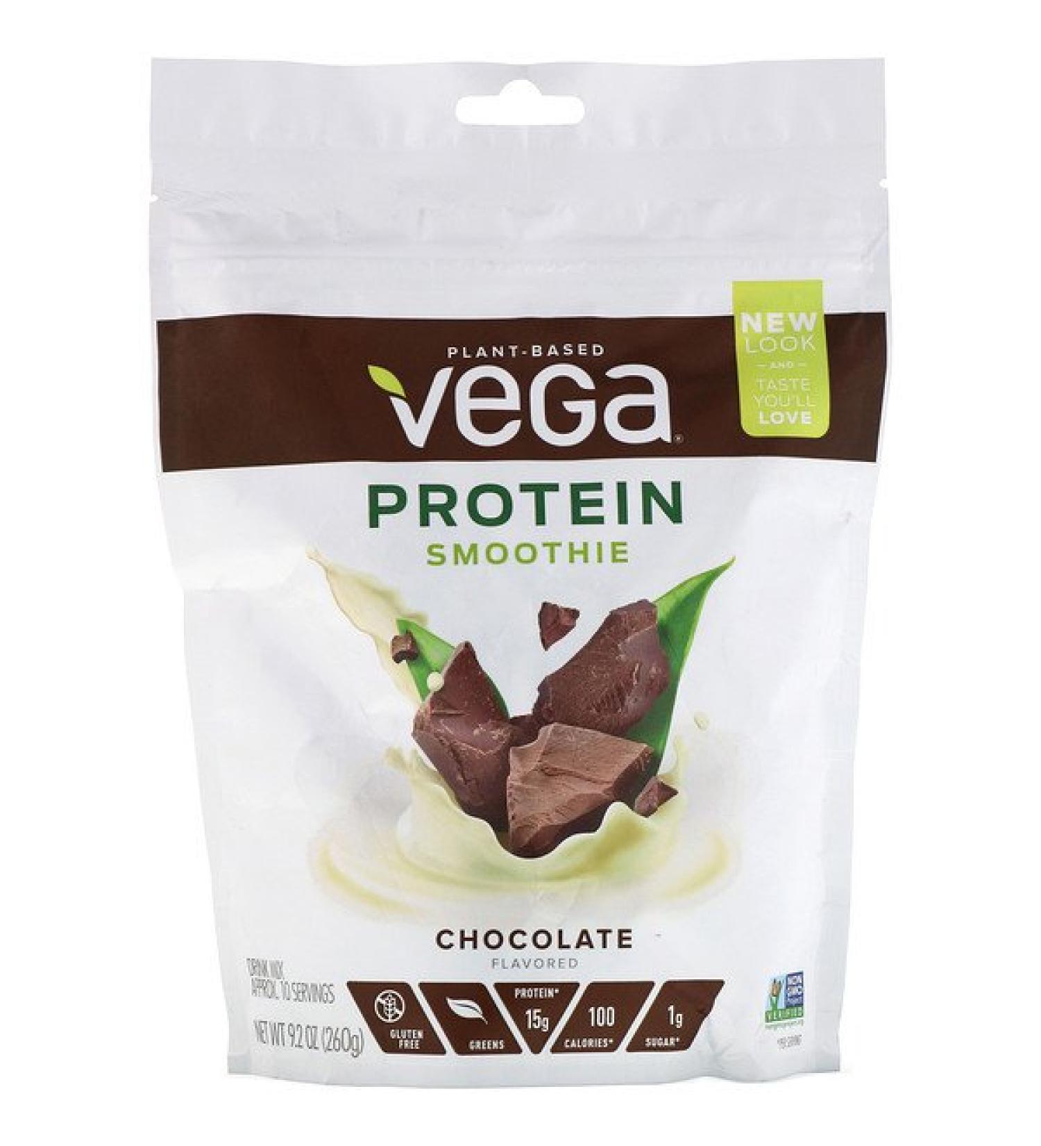Vega Protein Smoothie Chocolate Flavored 9.2 oz (260 g)