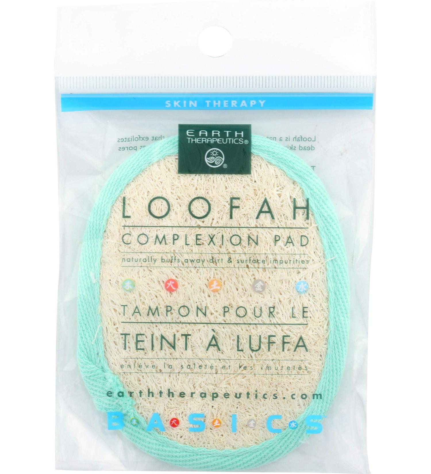 Earth Therapeutics Loofah Complexion Pad - Exfoliating Facial Sponge - Buy Online on SooperMarket.com