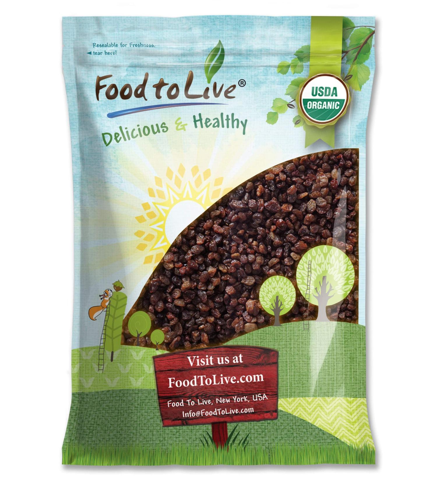 Organic Sun-Dried Turkish Raisins 8 lbs - Non-GMO, Raw, Kosher, Vegan - No Sugar Added - Buy Online on SooperMarket.com
