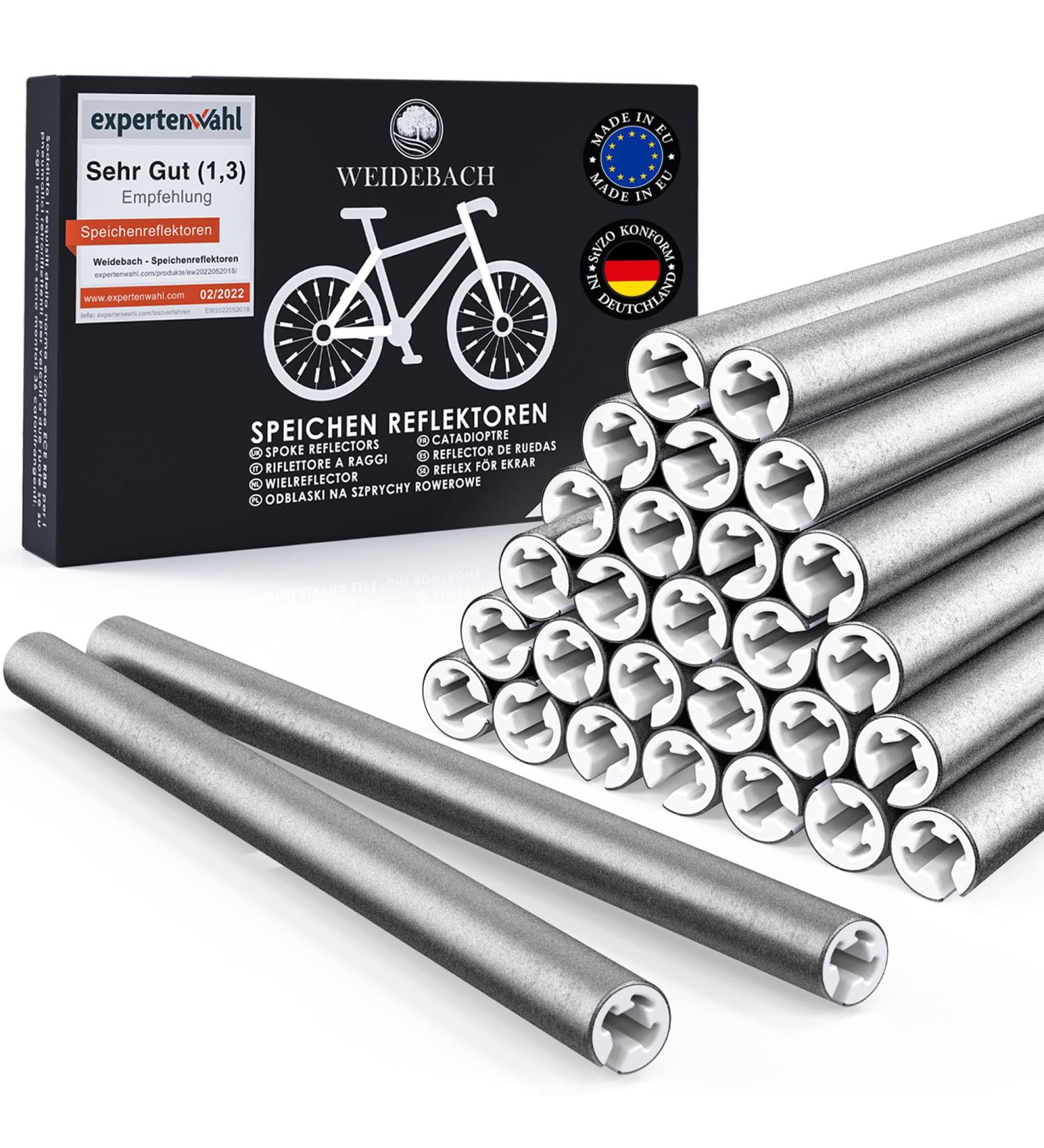 Weidebach 36 or 72 spoke reflectors Bicycle StVZO approved reflectors bicycle bicycle spoke reflectors for max visibility in traffic bike reflectors 72 pieces
