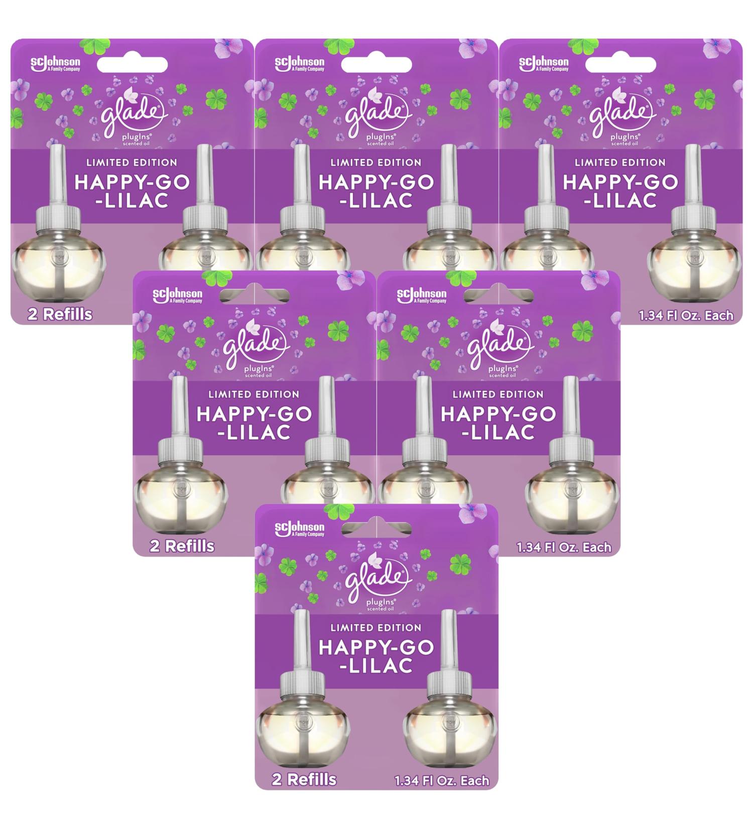 Glade PlugIns Refills Air Freshener - Happy-Go-Lilac Scented & Essential Oils for Home | International Shipping Available - Buy Online on SooperMarket.com