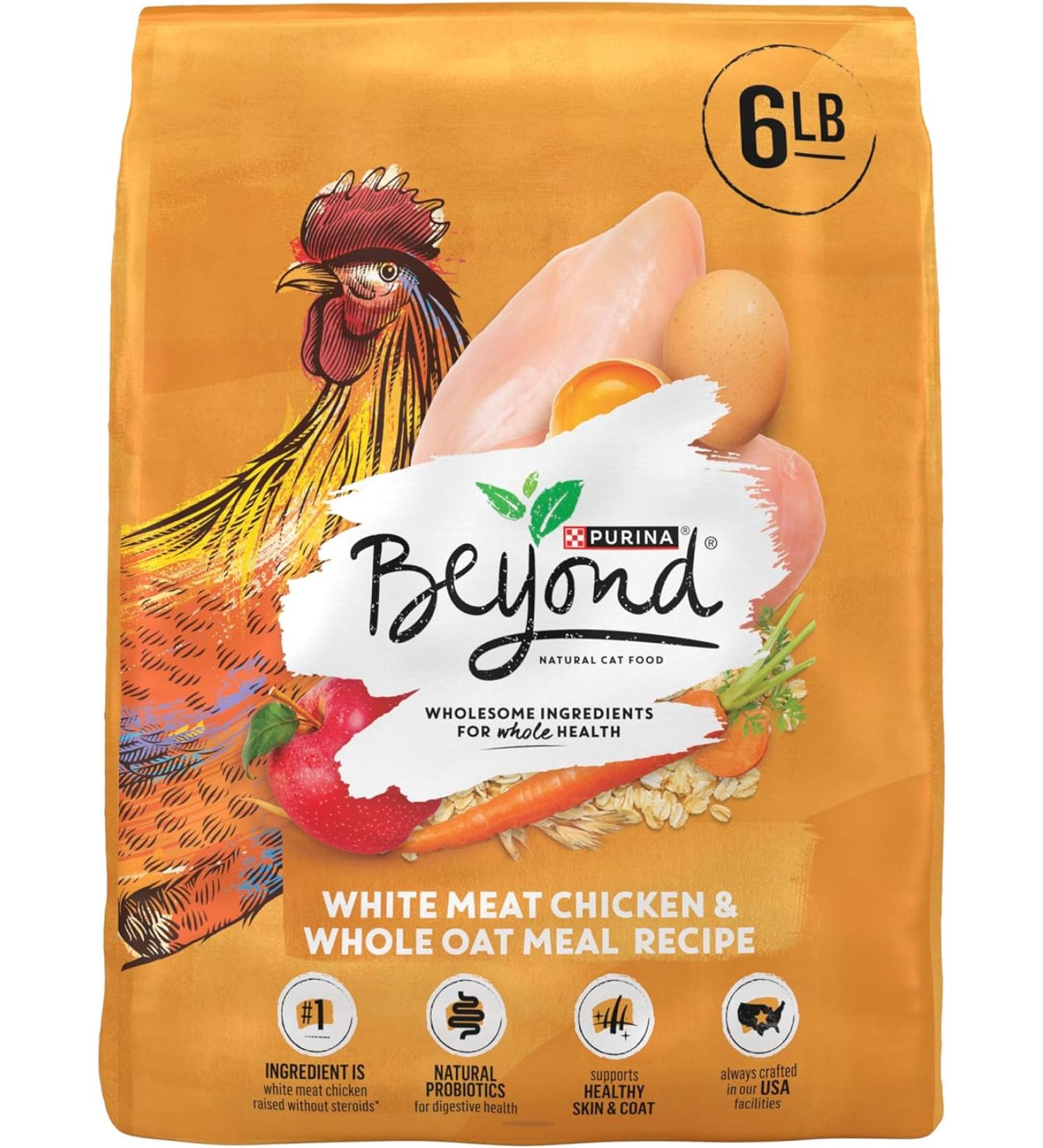 Purina Beyond Natural Limited Ingredient Cat Food - White Meat Chicken & Oat Meal 6 lb Bag - Buy Online on SooperMarket.com