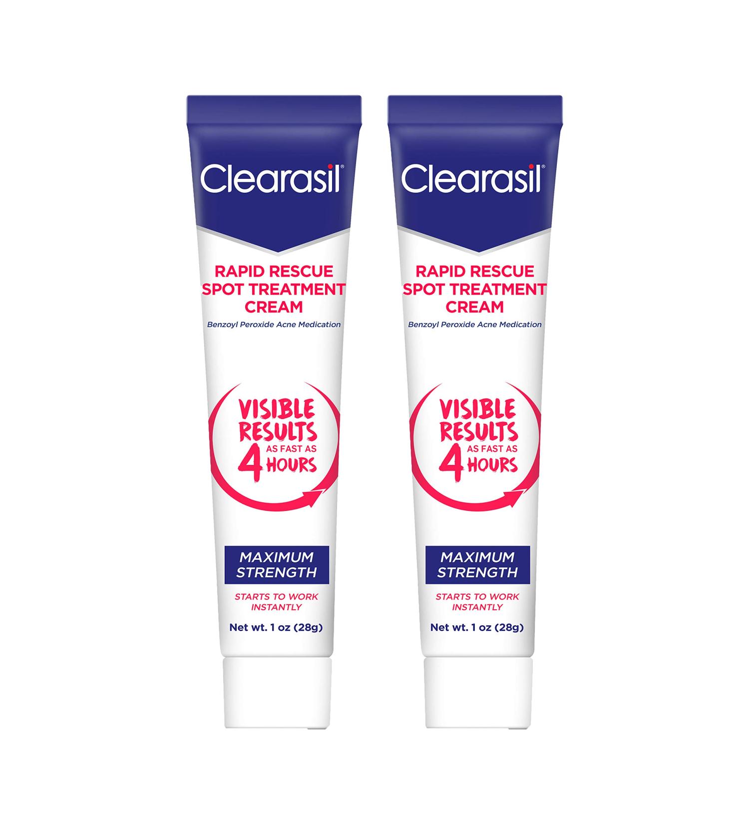 Clearasil Ultra Rapid Action Vanishing Acne Treatment Cream 1 oz - Pack of 2 - Buy Online on SooperMarket.com