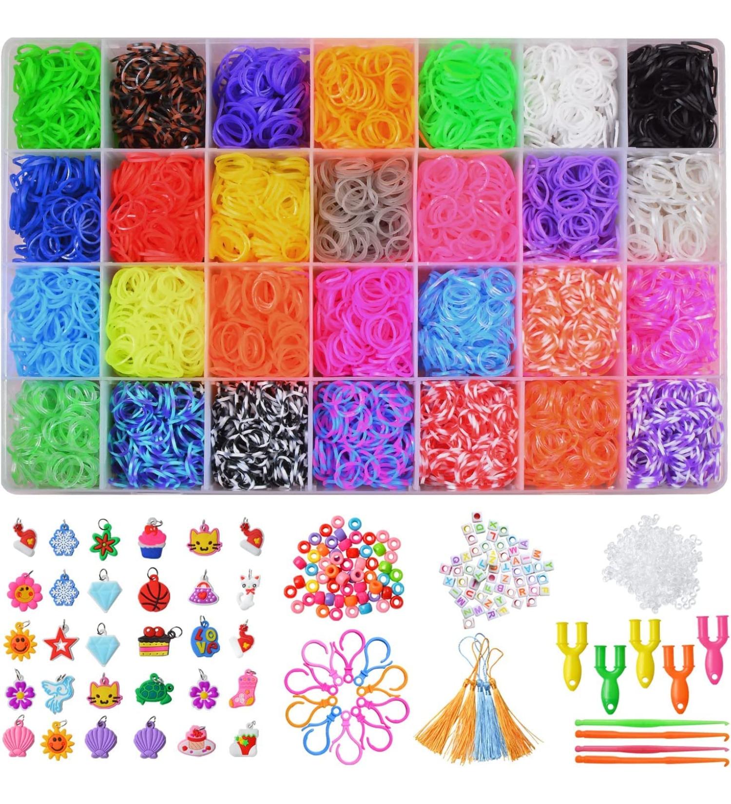 11000+ Rubber Band Bracelet Kit for Kids - Loom Bracelet Making Set with Refill Bands - Buy Online on SooperMarket.com