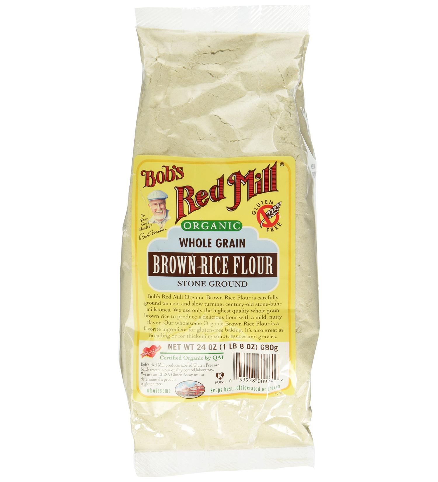 Bob's Red Mill Organic Brown Rice Flour - 24oz | Whole Grain, Gluten-Free - Buy Online on SooperMarket.com