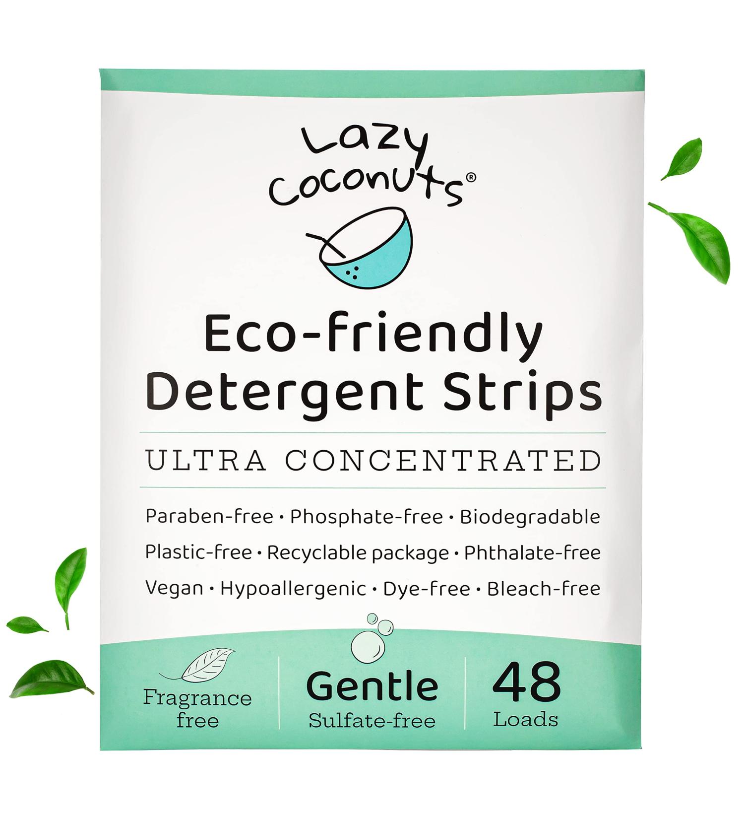 Eco-Friendly Laundry Detergent Sheets | Sulfate-Free Hypoallergenic Gentle for Sensitive Skin & Babies - Buy Online on SooperMarket.com