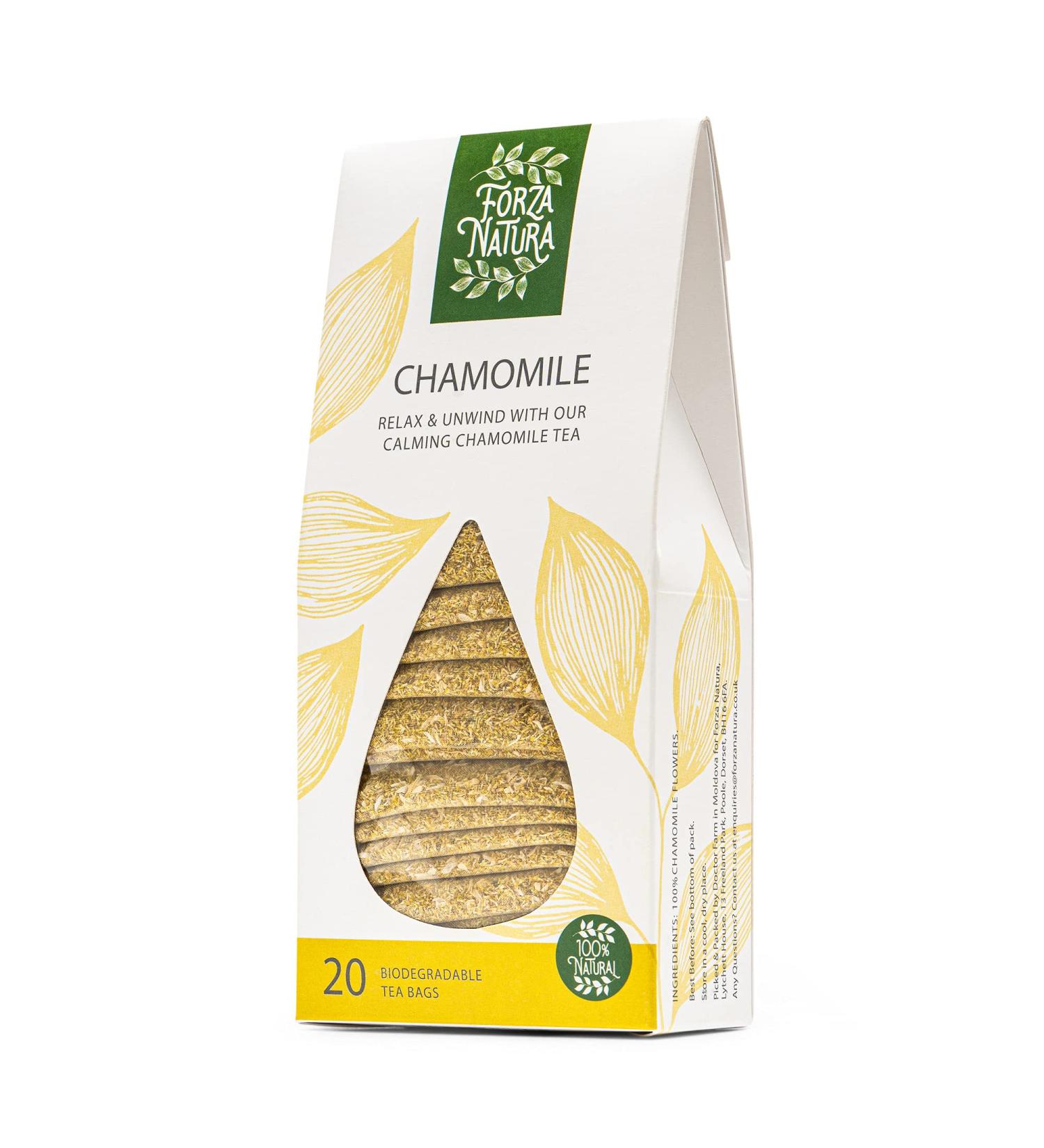 Chamomile - Herbal Tea Bags - 100% Natural - 20 Bio Bags