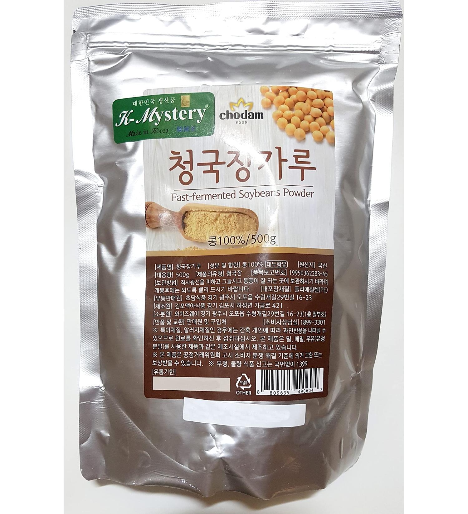 Chodam Chungkookjang 500g: Natural Fast-Fermented Soy Bean Paste Powder | Vitamin B2 Healthy Food from South Korea - Buy Online on SooperMarket.com