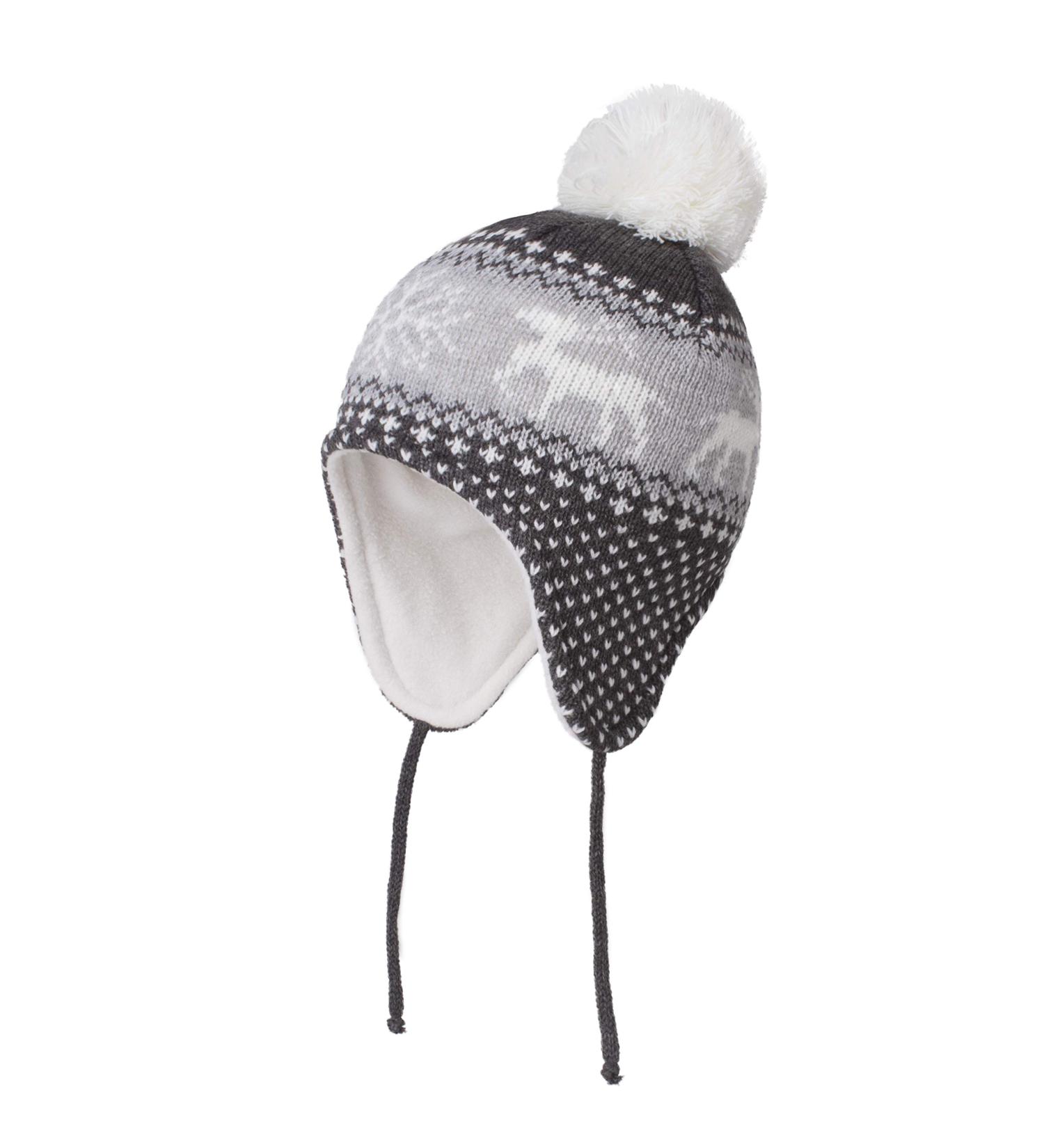 LANGZHEN Toddler Winter Hat with Earflap, Fleece Lined Beanie for Baby Boys and Girls 6-12 Months - Deer-Gray - Buy Online on SooperMarket.com