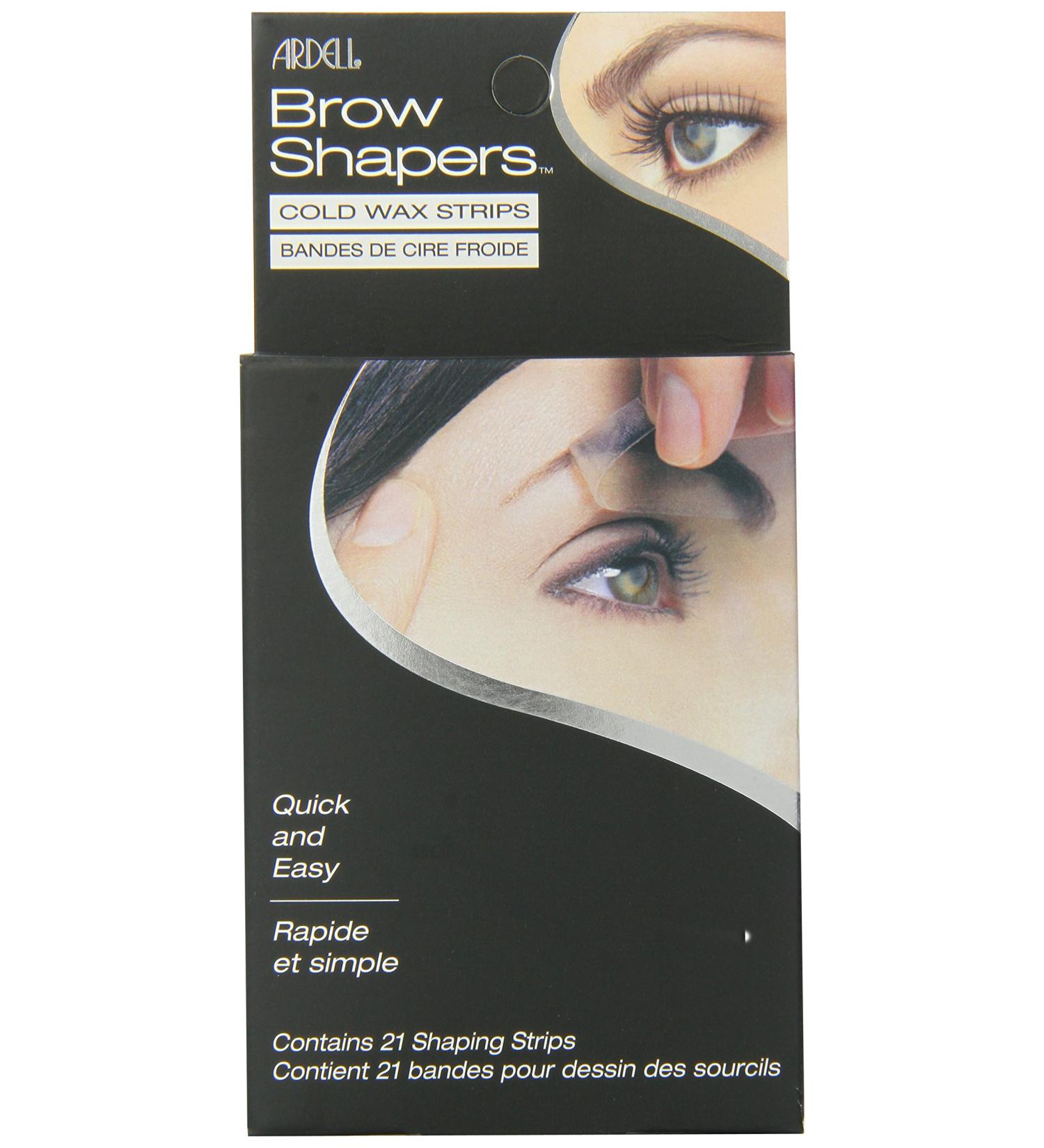 Ardell Brow Shapers Cold Wax Strips - 21 Count | Eyebrow Hair Removal - Buy Online on SooperMarket.com