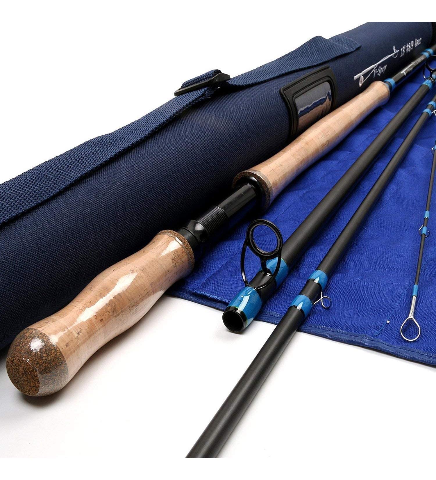 Maximcatch Spey Two-Handed Fly Rod 4/5/6/9ft | 10ft Carbon Fiber Fishing Rod with Cordura Case - Perfect for 9/10WT Fly Fishing - Buy Online on SooperMarket.com