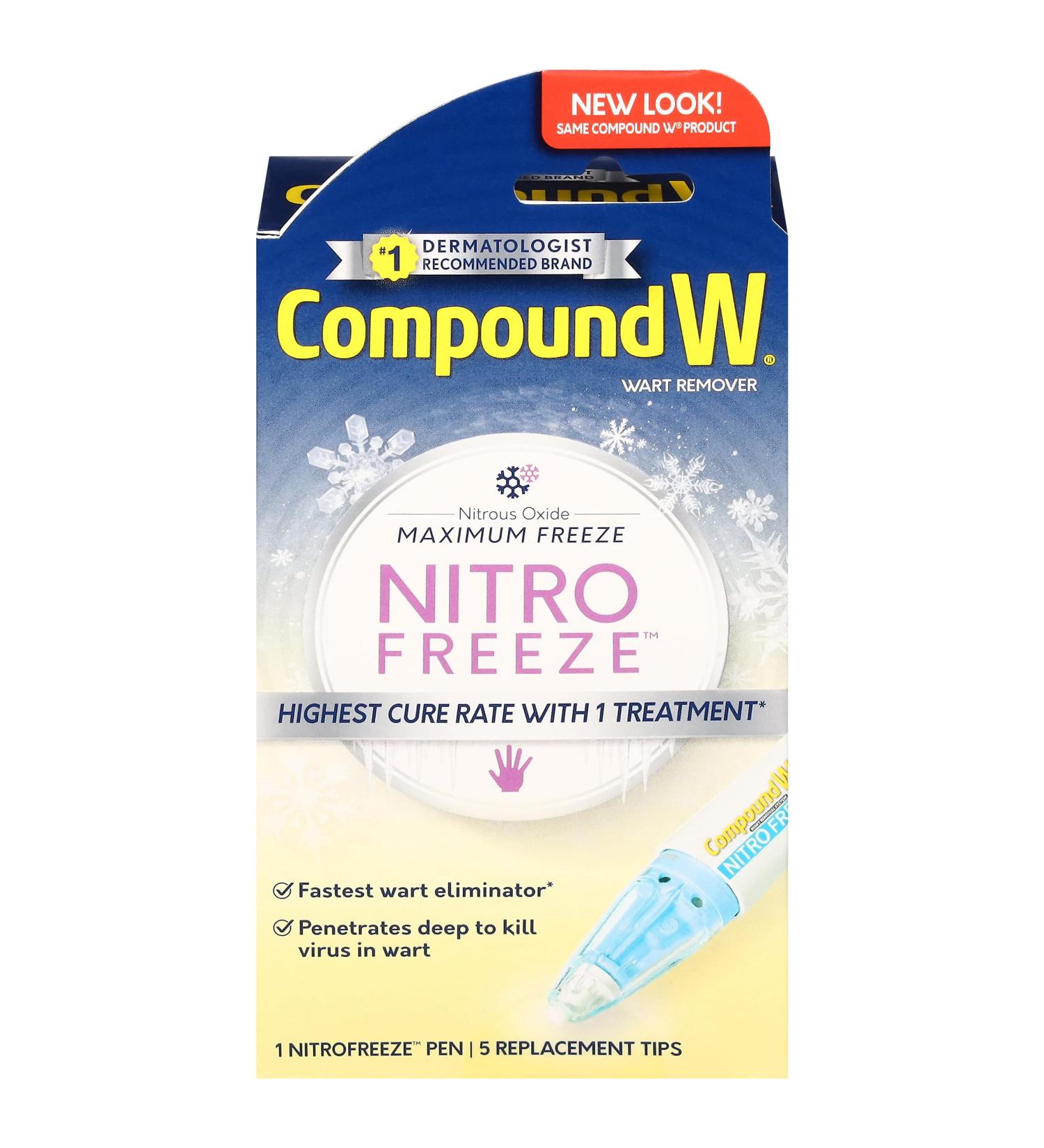 Compound W Nitrofreeze Wart Remover System - 1 Count - For Treatment & Common/Plantar Wart Removal - Buy Online on SooperMarket.com