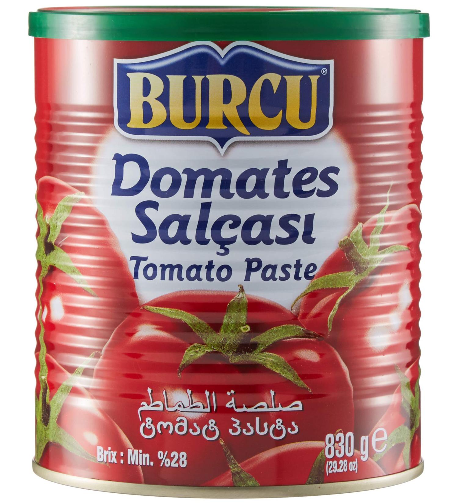 Burcu Tomato ark Tomato Paste 28-30% - Domates Salcasi 830g - Buy Online on SooperMarket.com