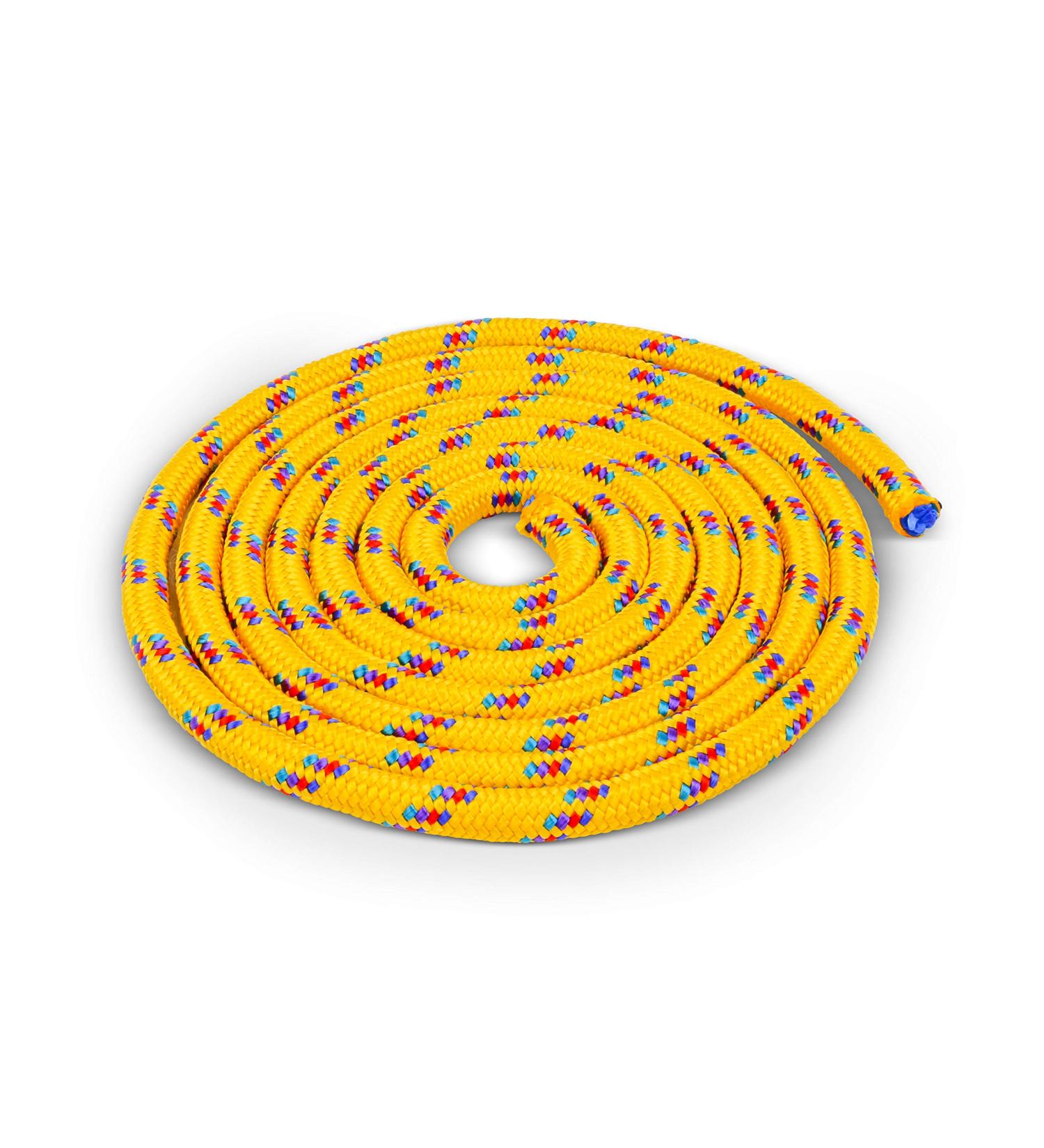 Springs rope children and adults |Nice pattern |Yellow |Seile School |Jumping rope fitness |3 meters |Skipping Rope |Jumping Rope