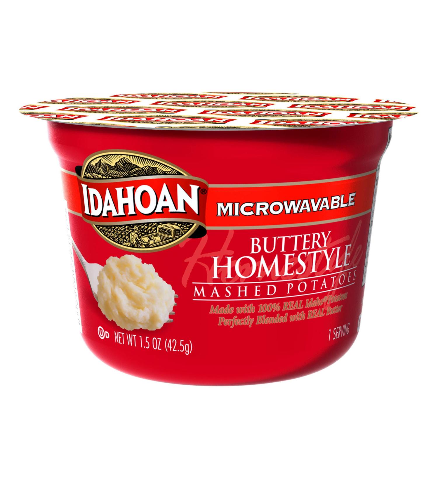 Idahoan Buttery Homestyle Mashed Potatoes 1.5 oz, Pack of 10 | Gluten-Free Real Idaho Potatoes - Buy Online on SooperMarket.com
