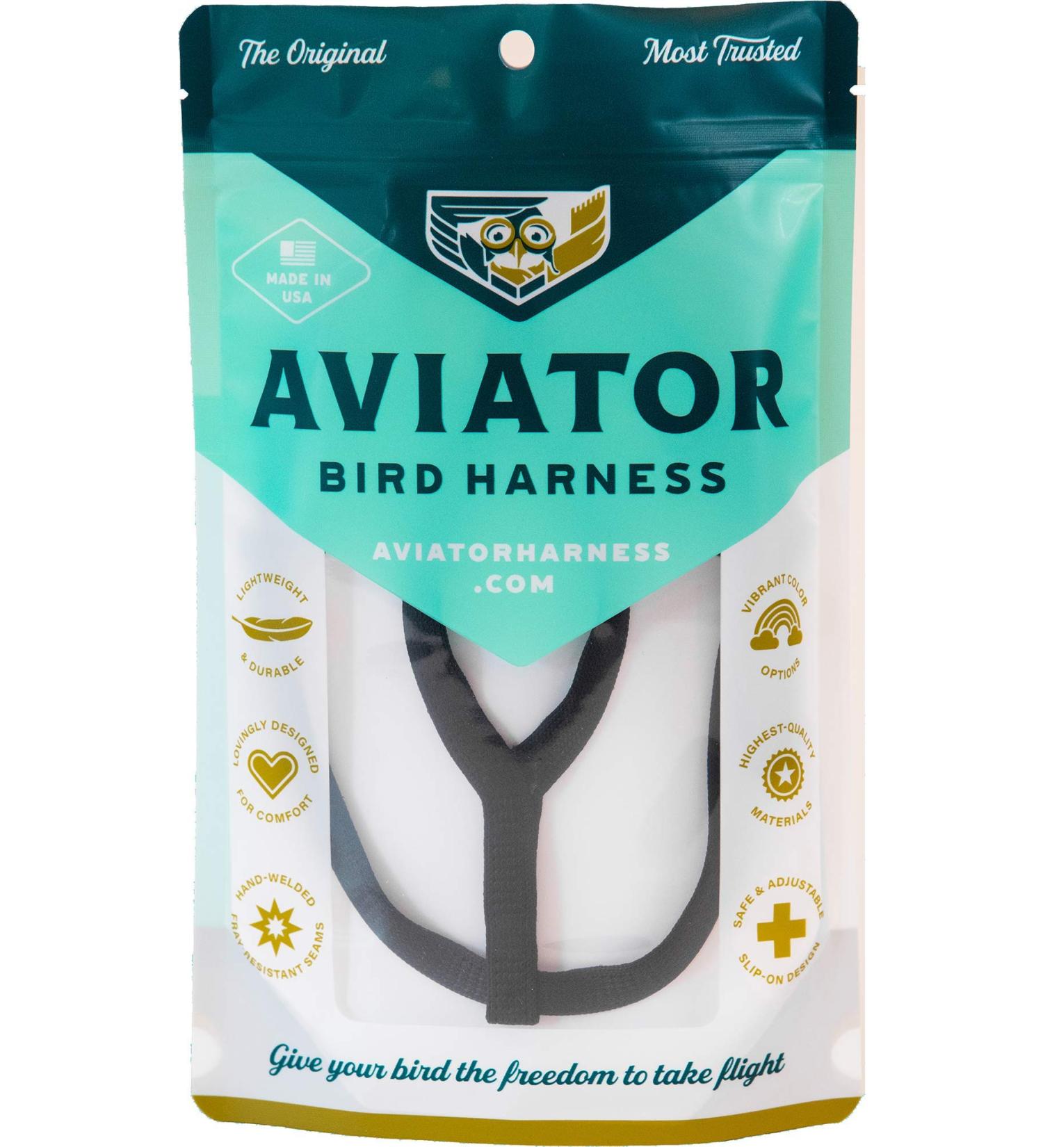 Buy Aviator Bird Harness X-Small Black - Ultimate Comfort & Safety for Your Pet Bird | International Shipping Available - Buy Online on SooperMarket.com