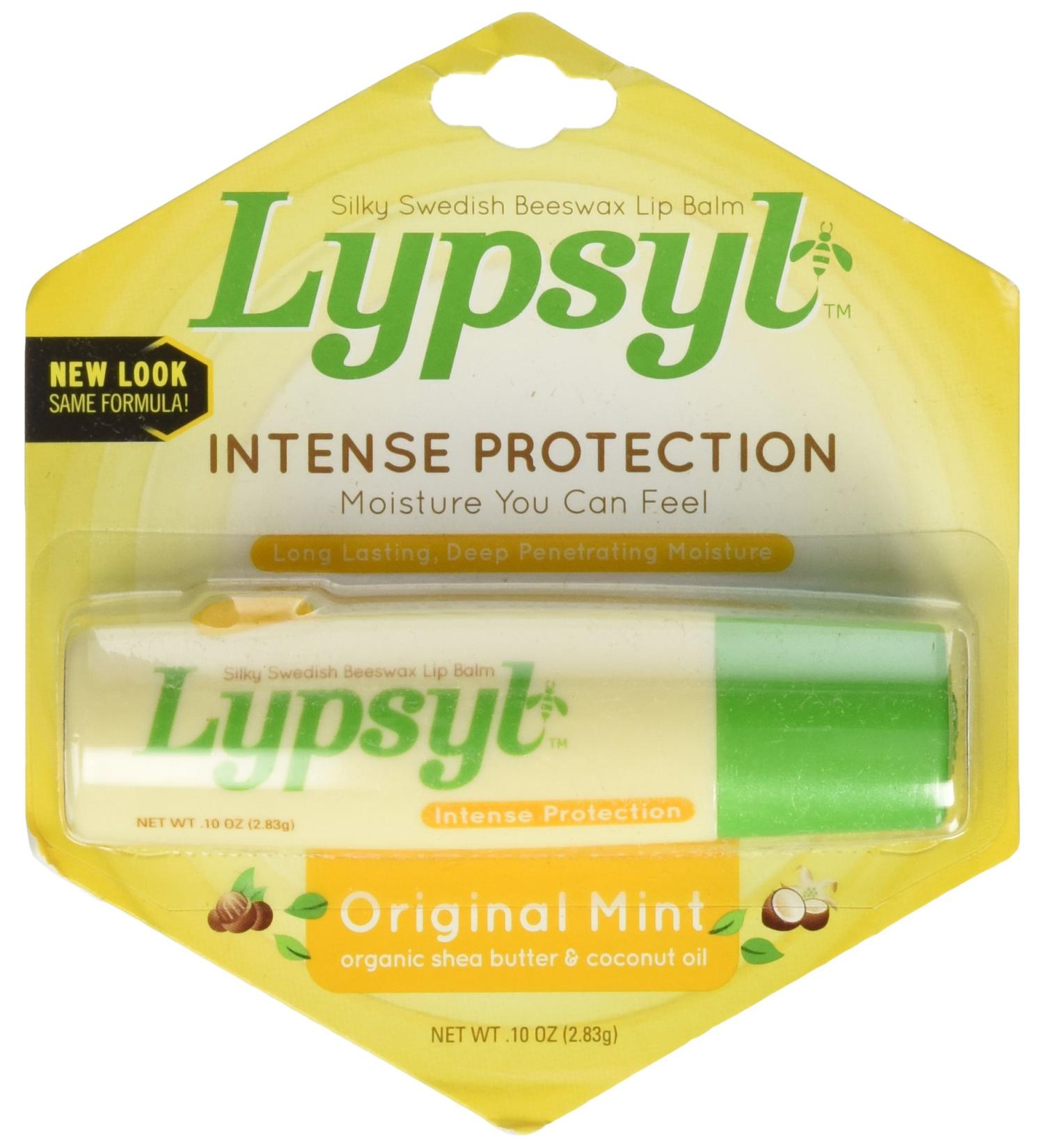 Lypsyl Intense Protection Original Mint Lip Balm 0.10 oz - Soothing & Moisturizing Lip Care for All Skin Types - Buy Internationally - Buy Online on SooperMarket.com