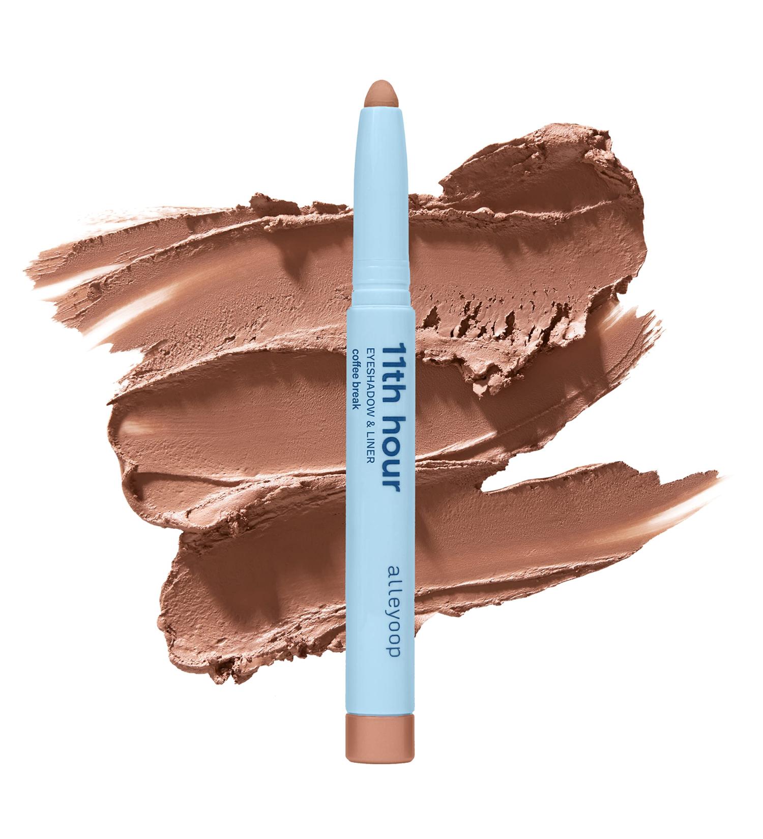 ALLEYOOP 11th Hour Cream Eye Shadow Stick - Coffee Break (Matte) - Smudge-Proof & Crease-Proof - 11+ Hour Wear - Easy-to-Apply Compact Eyeshadow - 0.05 Oz - Buy Online on SooperMarket.com