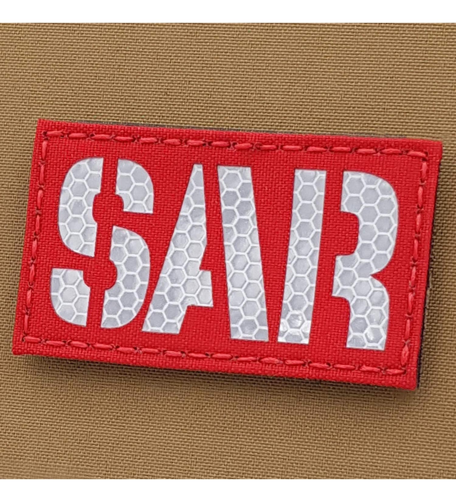 Hi Viz Solas Reflective SAR 2x3.5 CSAR Combat Search and Rescue Tactical Morale Fastener Patch - Buy Online on SooperMarket.com
