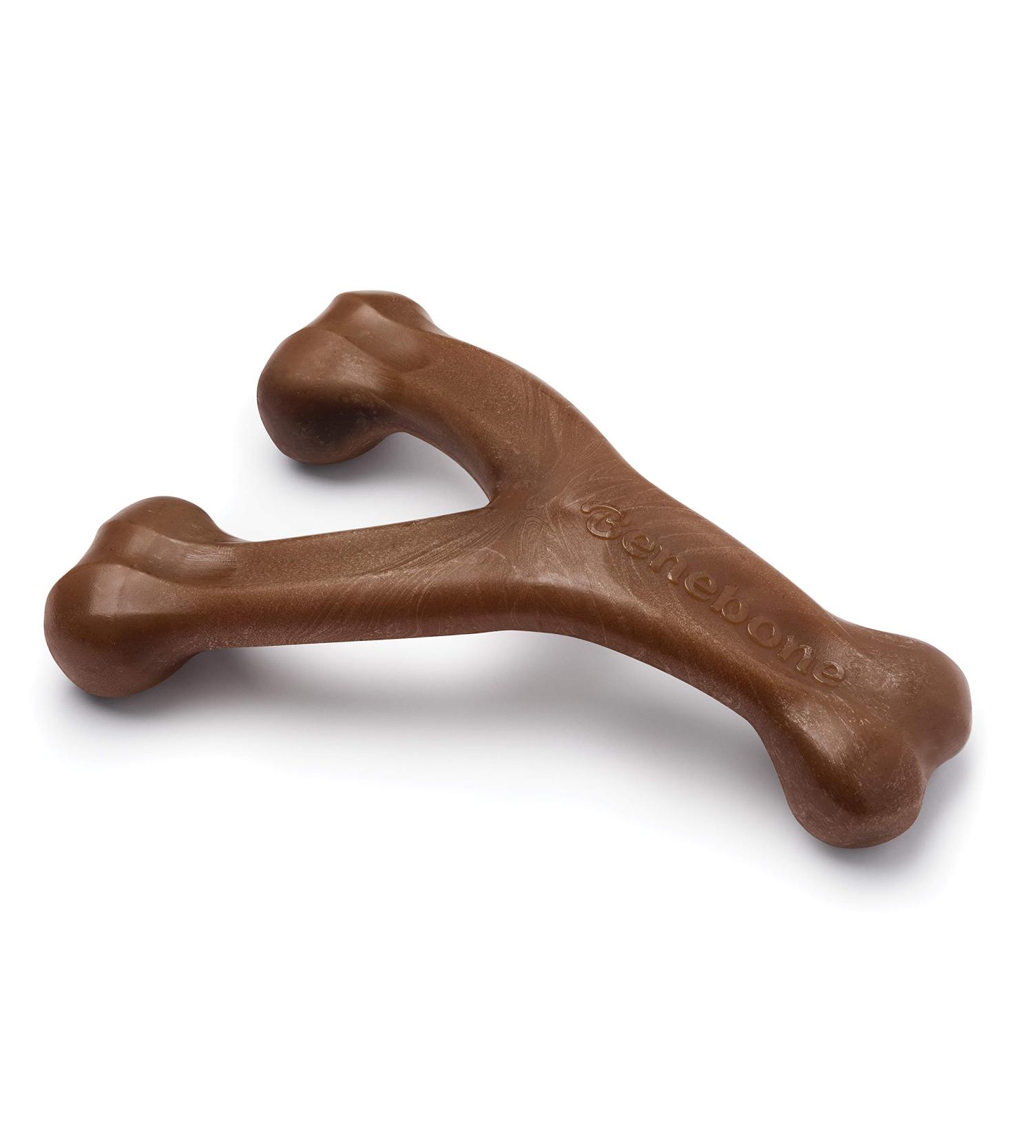 Benebone Wishbone XL Dog Chew Toy - Durable Real Peanuts for Aggressive Chewers | International Shipping Available - Buy Online on SooperMarket.com