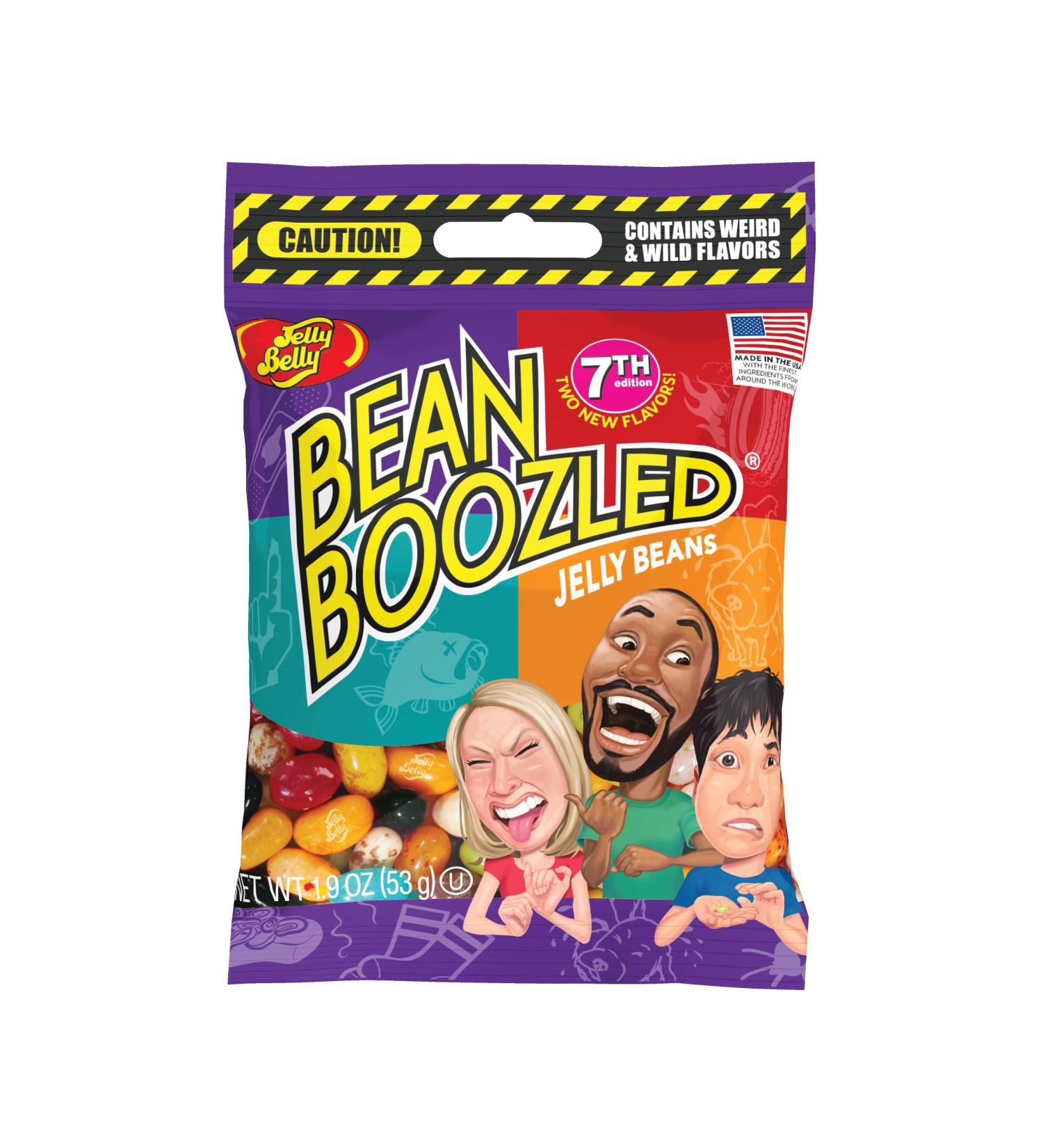 Jelly Belly Bean Boozled Jelly Beans Gift Bag 7th Edition (54g) Refill Bag for Games with 20 Wild Flavors Includes Fun Flavor Combos - Kosher Candy Holidays & Christmas Candy - Vegan Candy Dairy Free Snacks Gluten Free Stocking Stuffers for Teens - Buy Online on SooperMarket.com