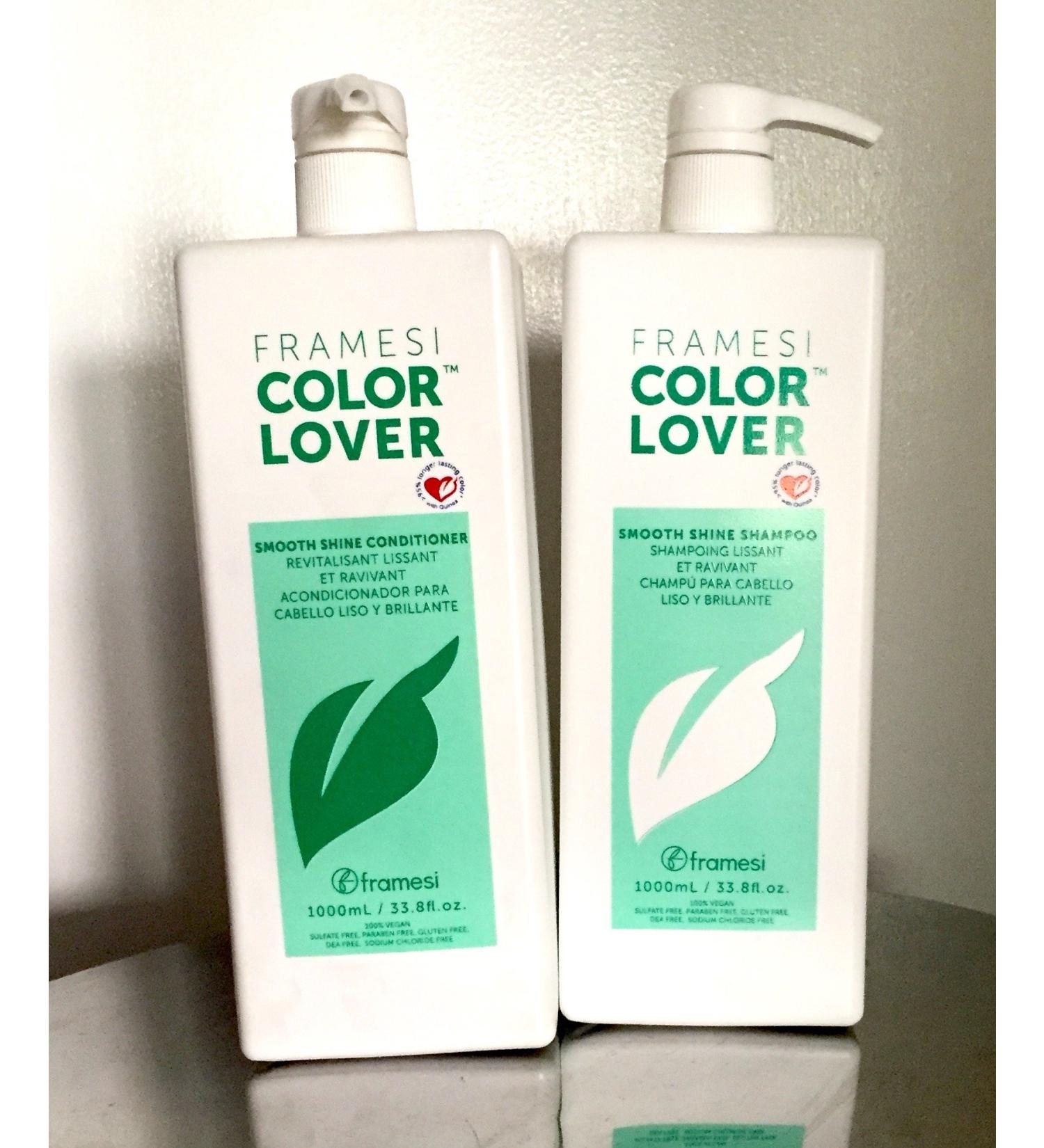 Framesi COLOR LOVER Smooth Shine Shampoo & Conditioner 33.8 oz 1L Duo deal