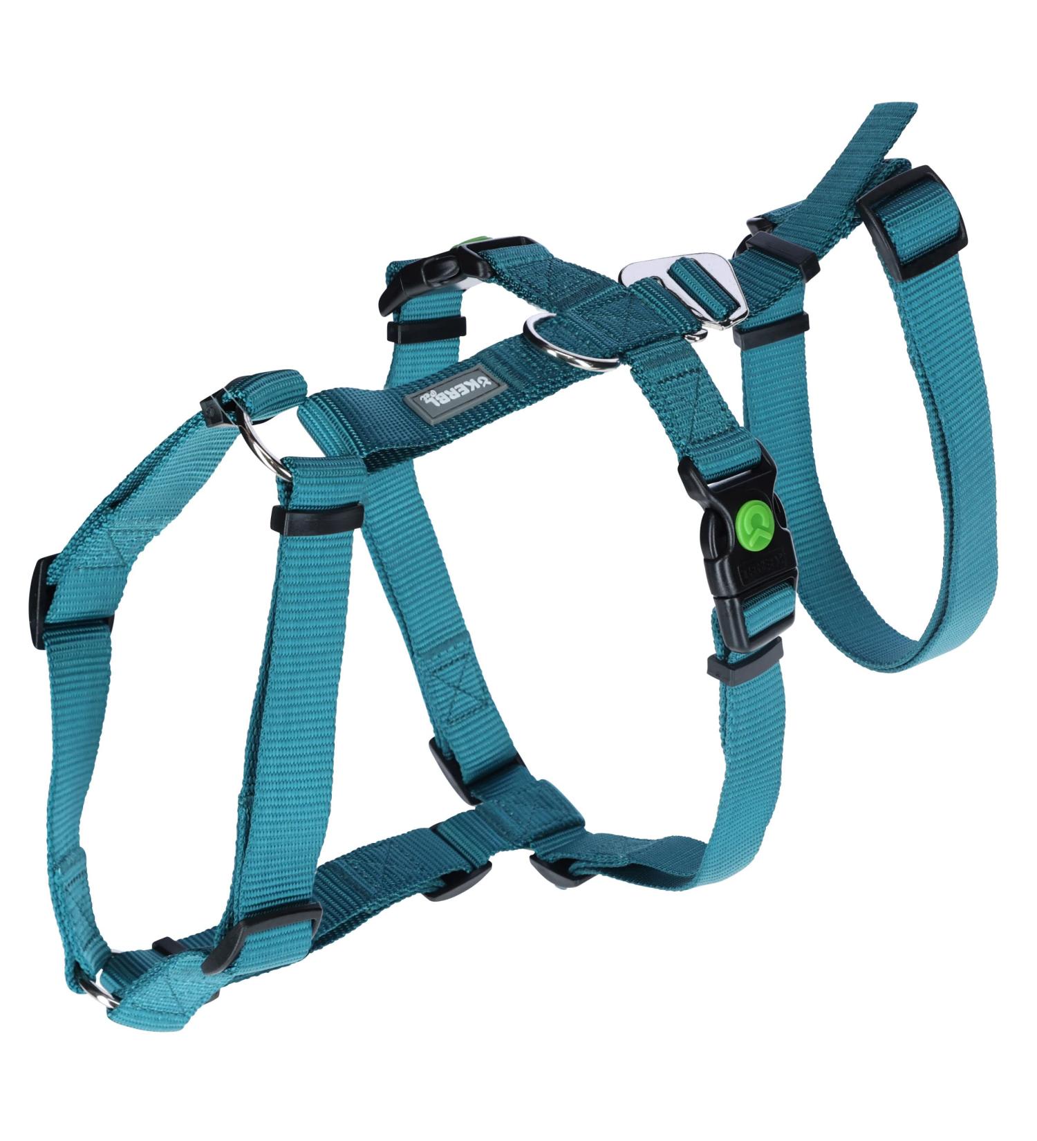 Kerbl 80045 Panic Harness Miami - Escape-Proof Design Petrol Color Adjustable 64-100cm | Shop Now for International Shipping - Buy Online on SooperMarket.com