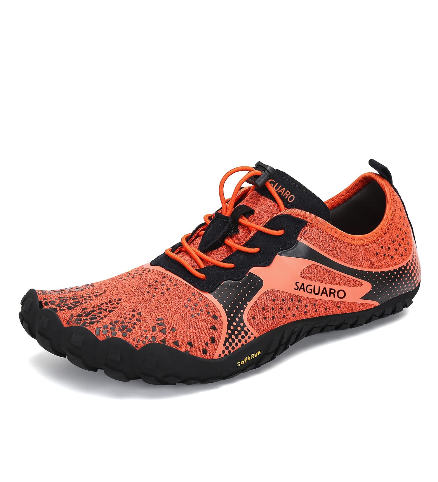 Womens Barefoot Trail Running Shoes 9.5 Orange | Wide Toe Box  Zero Drop Sole | Outdoor Cross Trainer for Minimalist Walking - Buy Online on SooperMarket.com