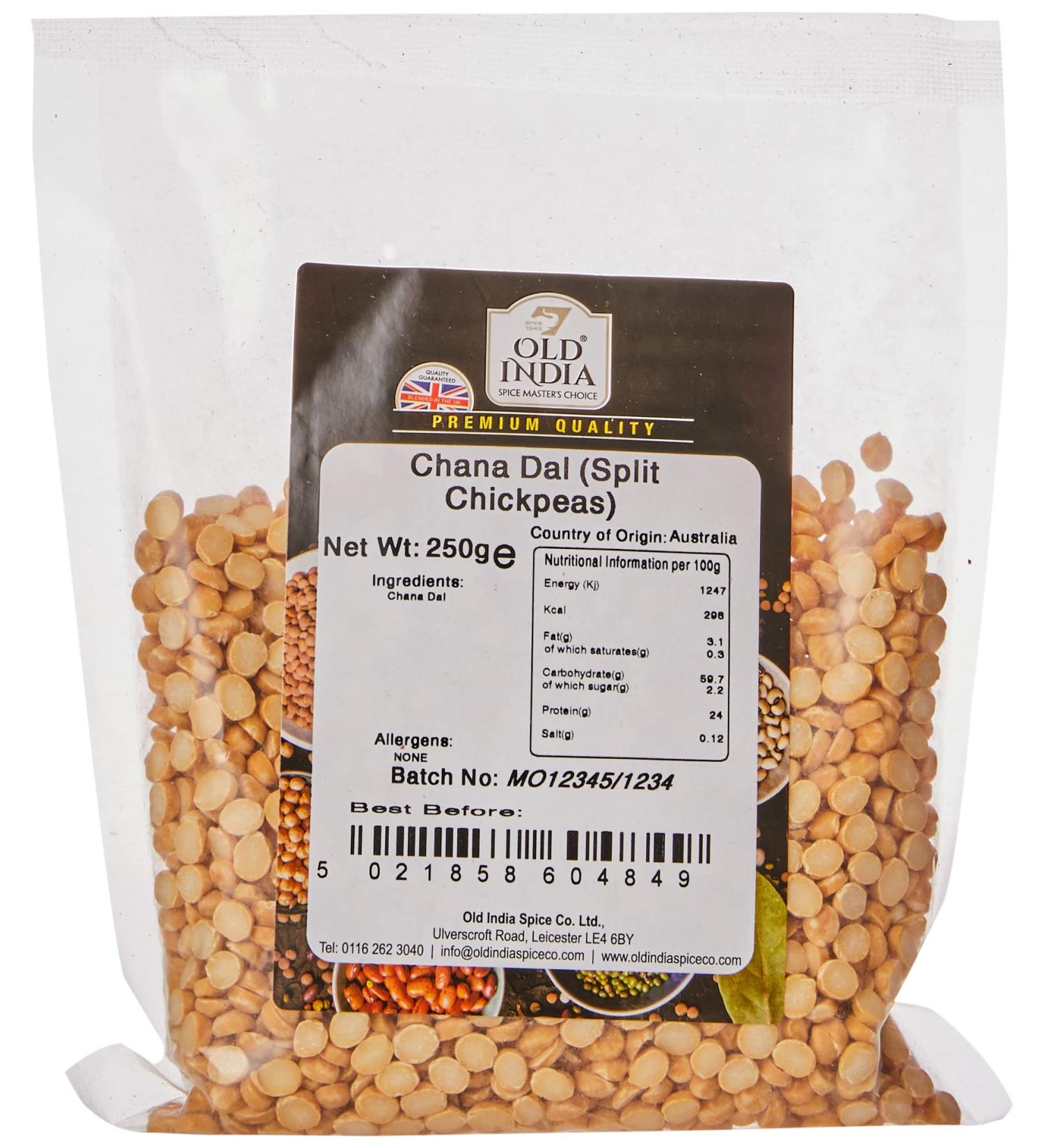 Old India Chana Dal (Split Chickpeas) 250g - Buy Online on SooperMarket.com