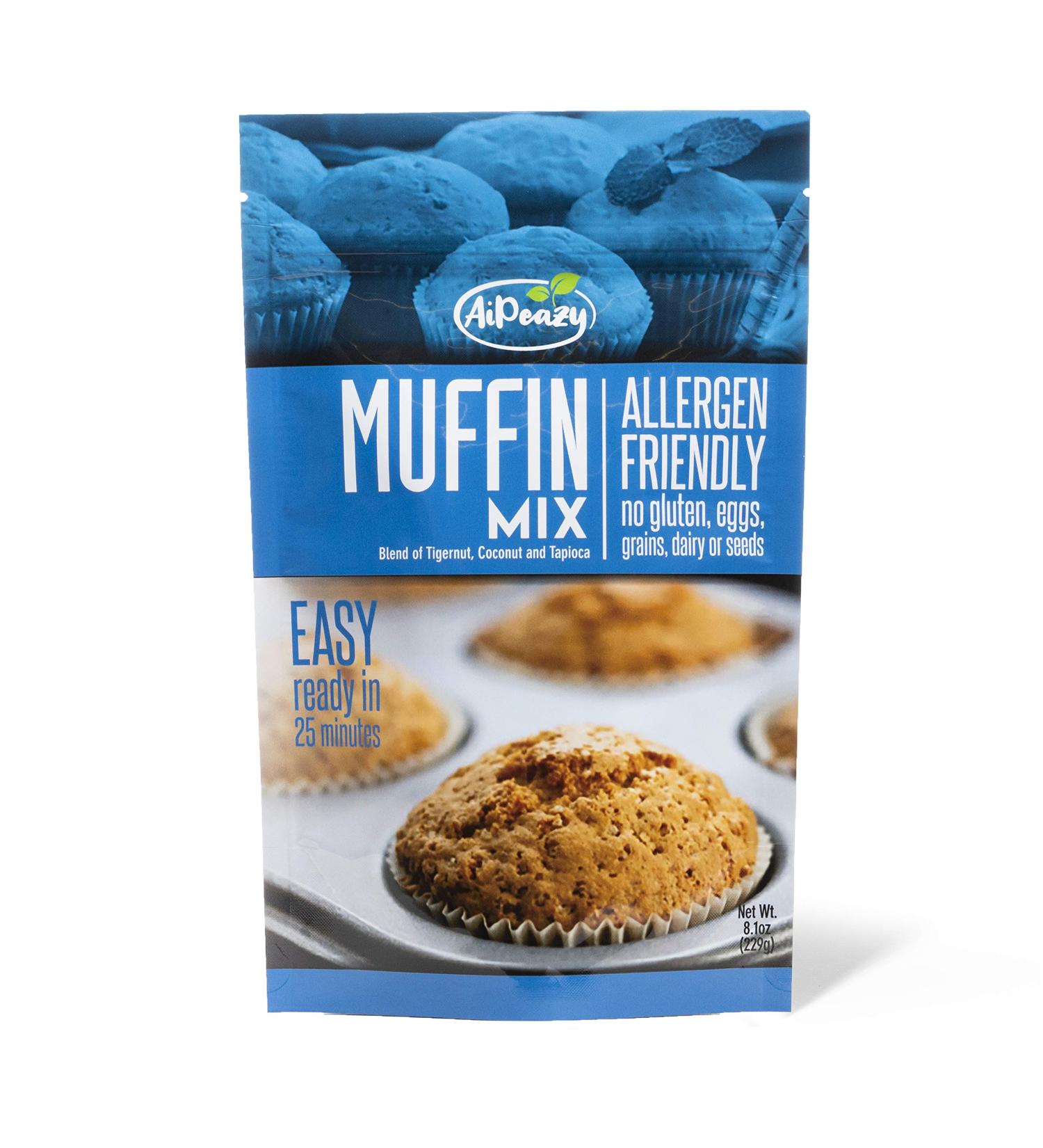 AiPeazy Muffin Mix - Tigernut, Coconut, Tapioca Blend | Gluten, Egg, Dairy, Grain Free - Buy Online on SooperMarket.com
