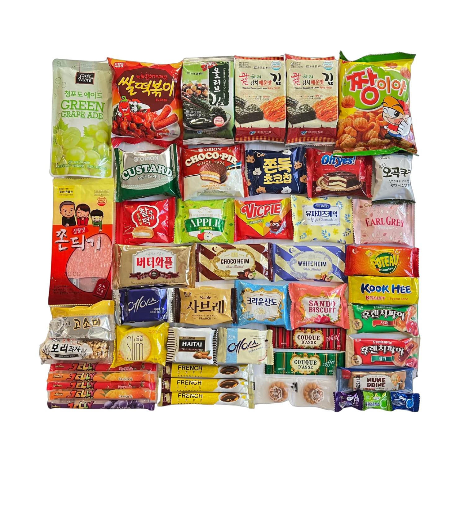 Korean Snack Box Variety Pack - 46 Count Care Package Sampler for Kids & Adults - Buy Online on SooperMarket.com