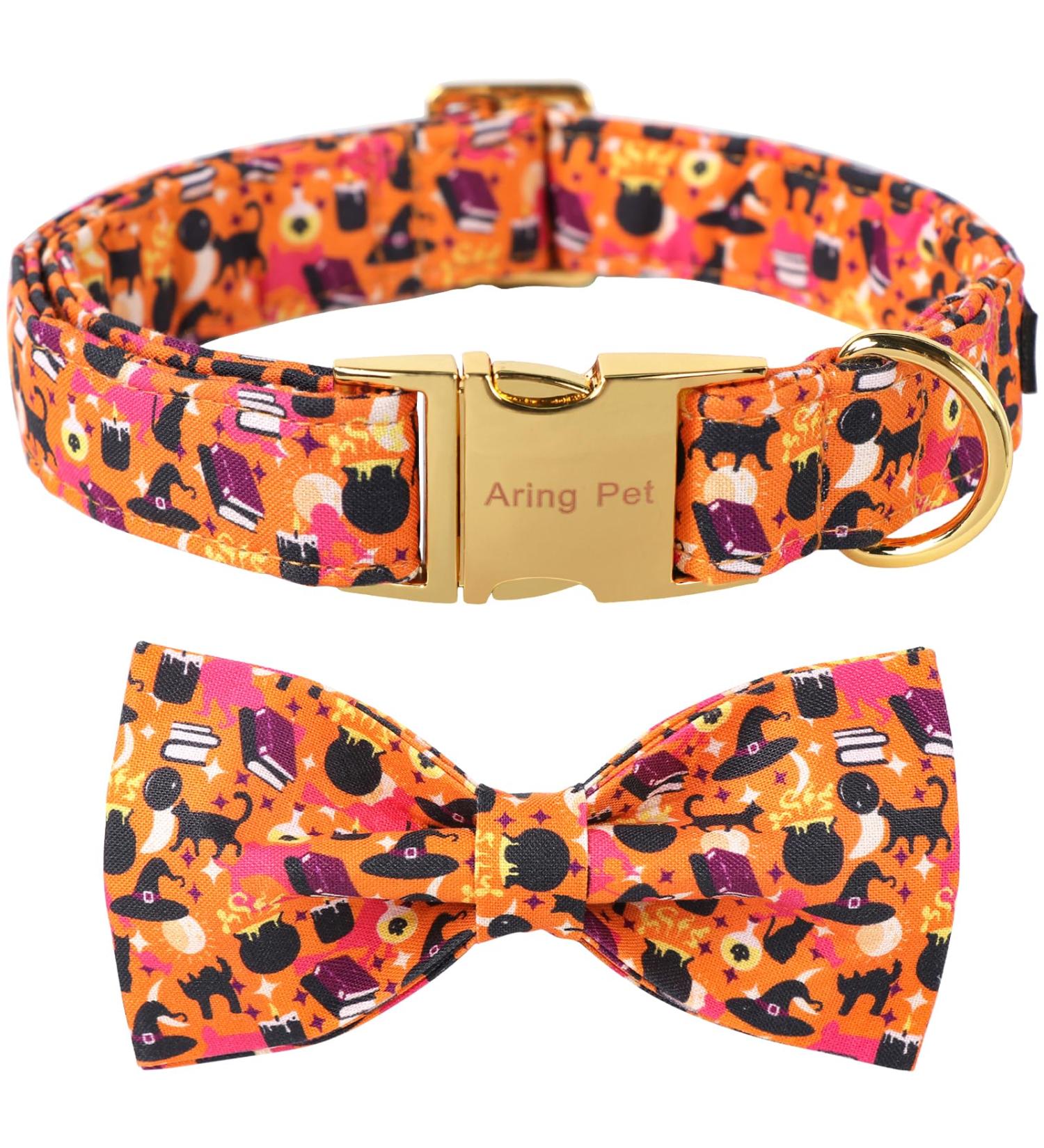 Shop Aring Pet Halloween Dog Halison - Adjustable Cotton Neck Strap for All Dog Sizes - Sweet Orange Festival Band - Buy Online on SooperMarket.com