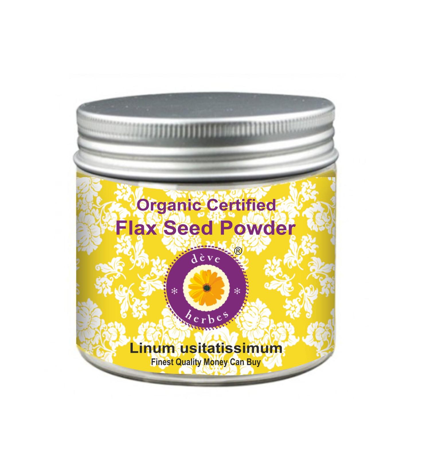 Deve Herbes Pure Linseed Powder (Linum usitatissimum) 100g for Healthy Living | International Shipping Available - Buy Online on SooperMarket.com
