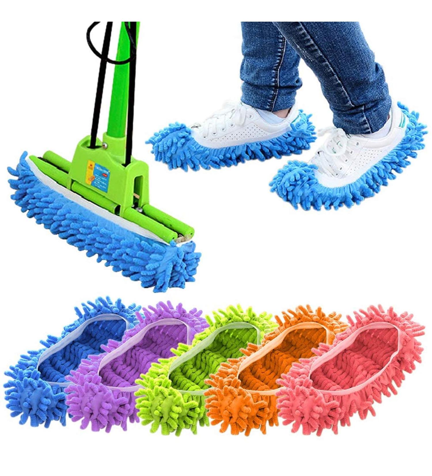 Cosywell Mop Slippers: 10 PCS Cleaning Floor House Shoes Cover Duster - Washable & Reusable - Buy Online on SooperMarket.com