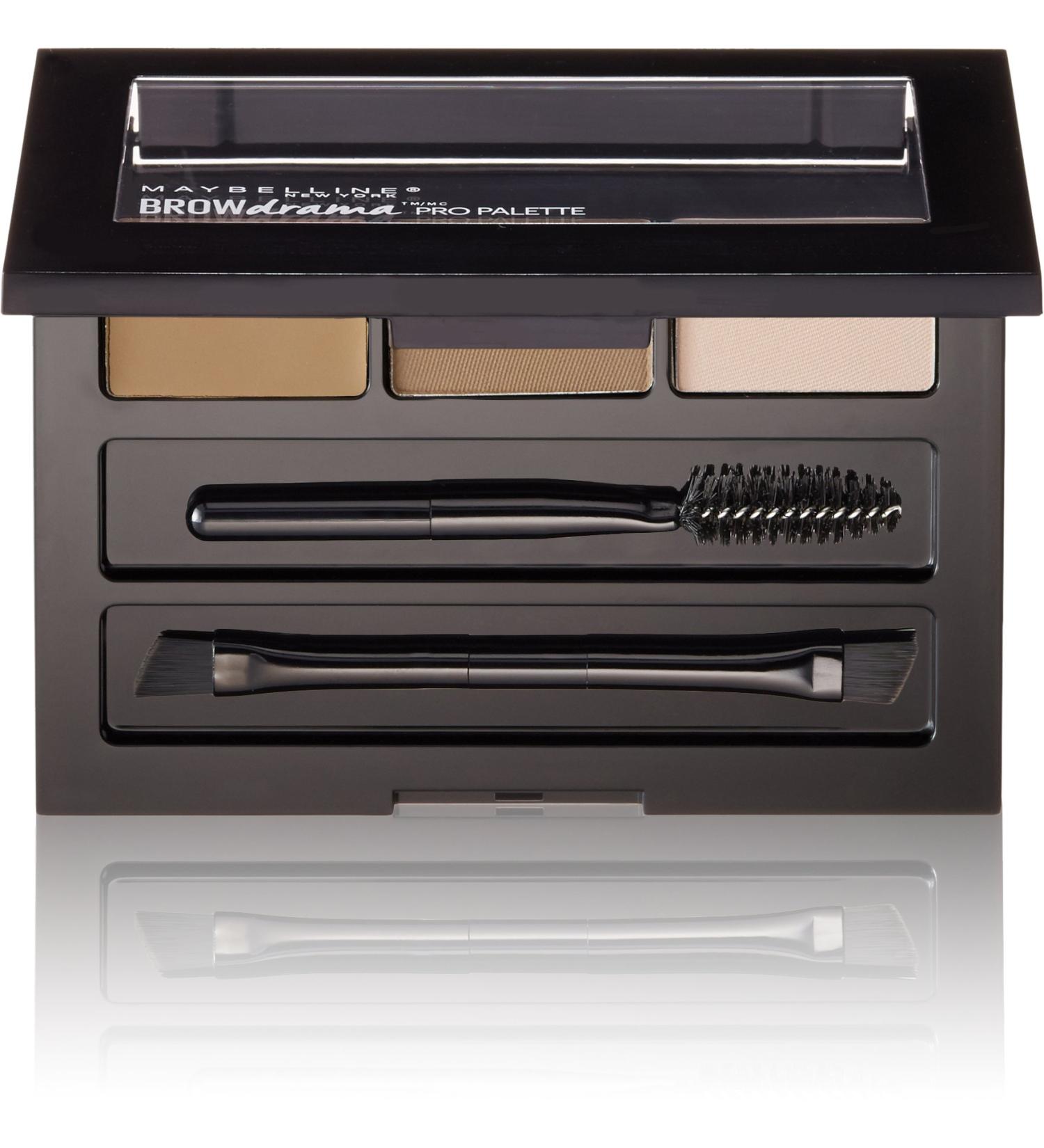 Maybelline Brow Drama Pro Eyebrow Palette Blonde 0.1 oz. - Perfect Your Brows with Precision - Buy Online on SooperMarket.com