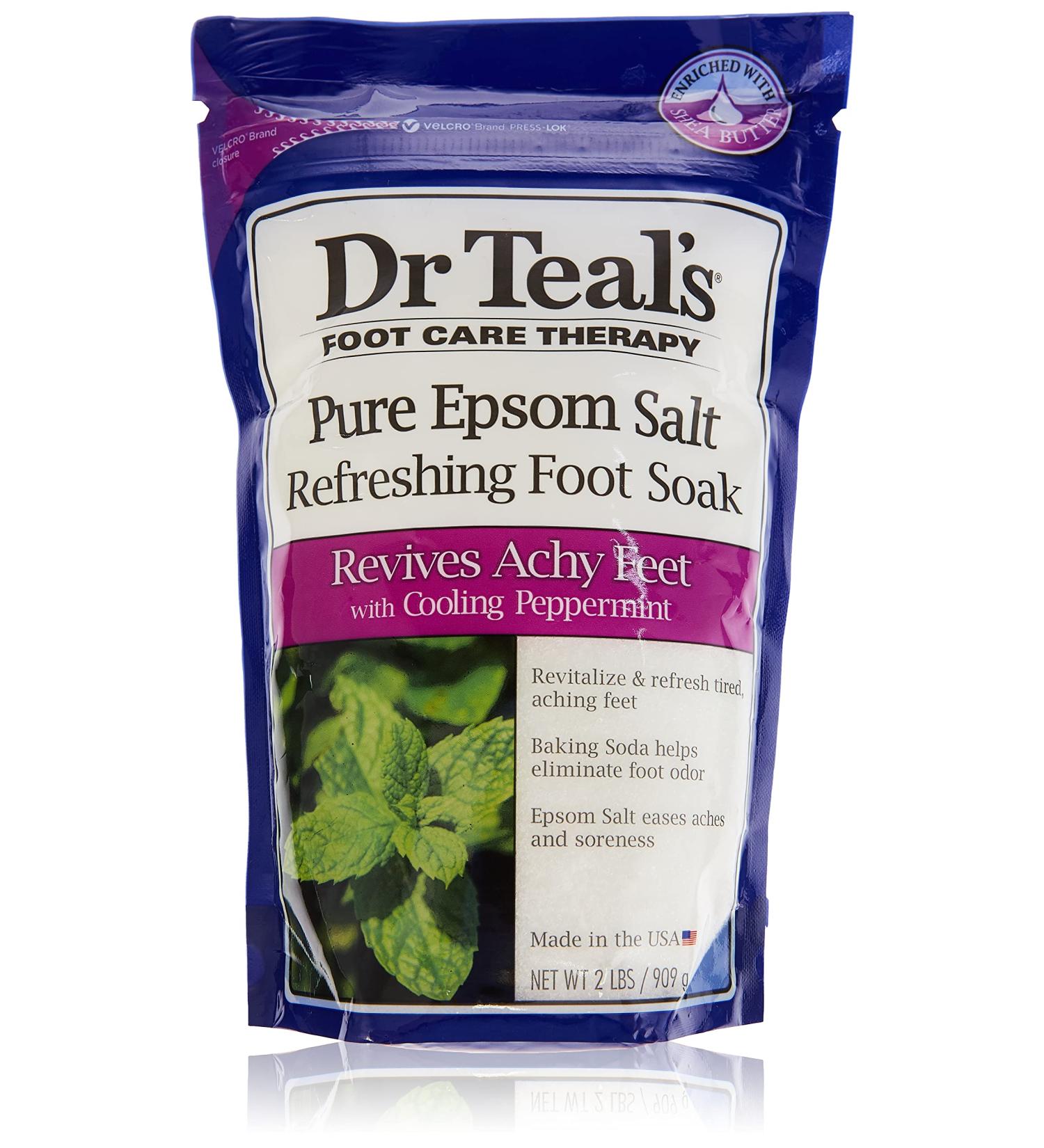 Dr Teal's Cooling Peppermint Epsom Salt Foot Soak 32oz - Buy Online on SooperMarket.com