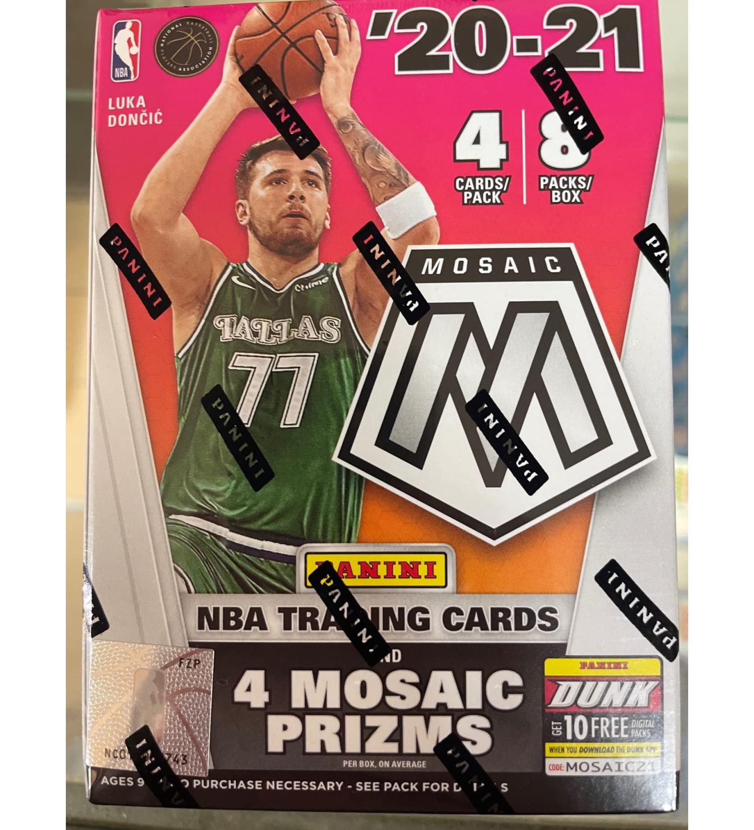 Panini 2020-21 Mosaic Basketball Blaster Box - Sealed, 4 Cards per Pack, 8 Packs - 2020/21 Edition - Buy Online on SooperMarket.com