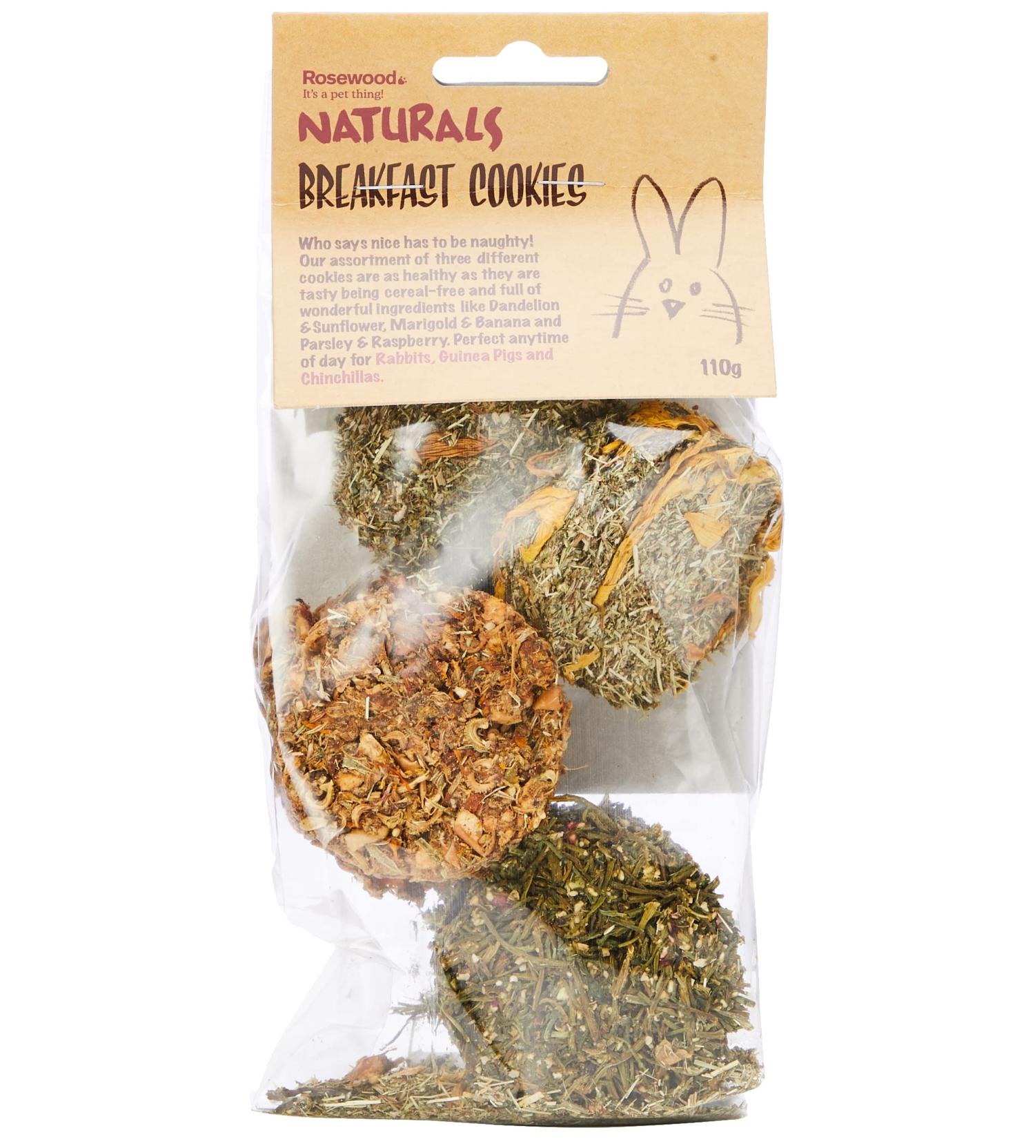 Rosewood Naturals Breakfast Cookies for Small Animals 6PC 110g 110 g (Pack of 1) - Buy Online on SooperMarket.com