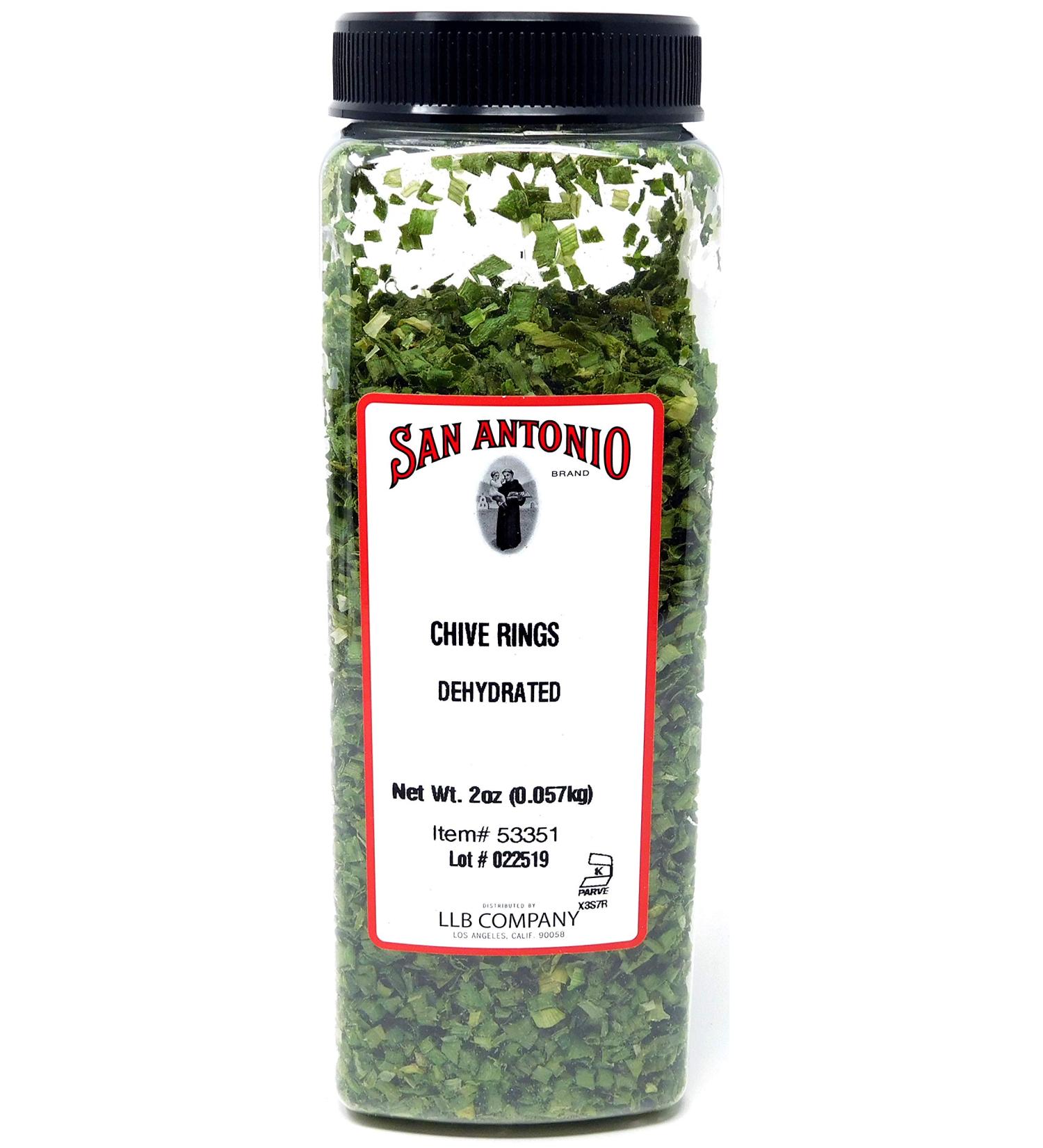 2 Ounce Dried Chive Rings, Dehydrated Chives Bulk Size