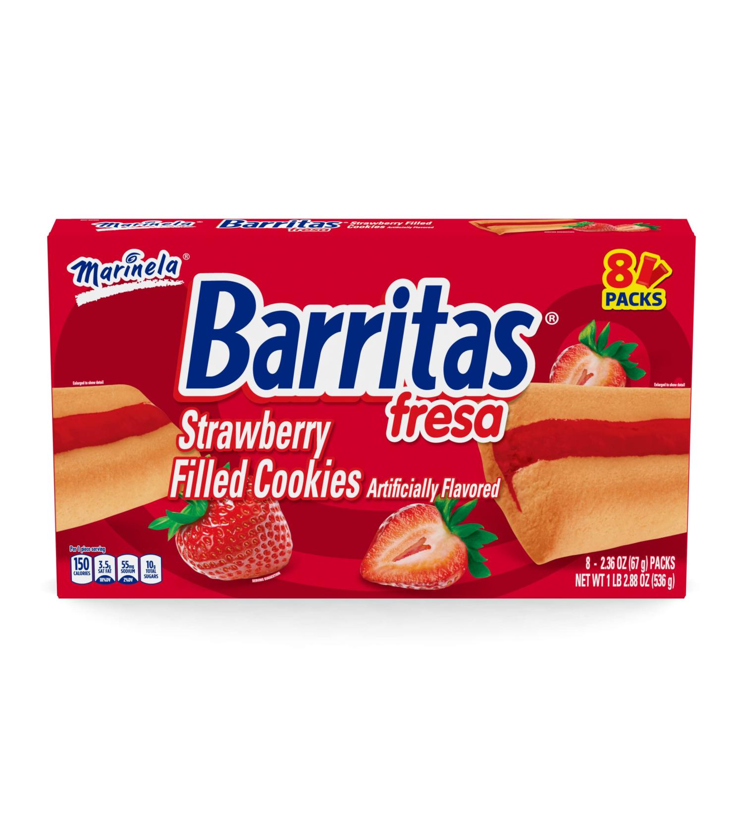 Marinela Strawberry Bars Box 18.06 oz - Delicious Fresa Barritas De Strawberry - Buy Online - Buy Online on SooperMarket.com