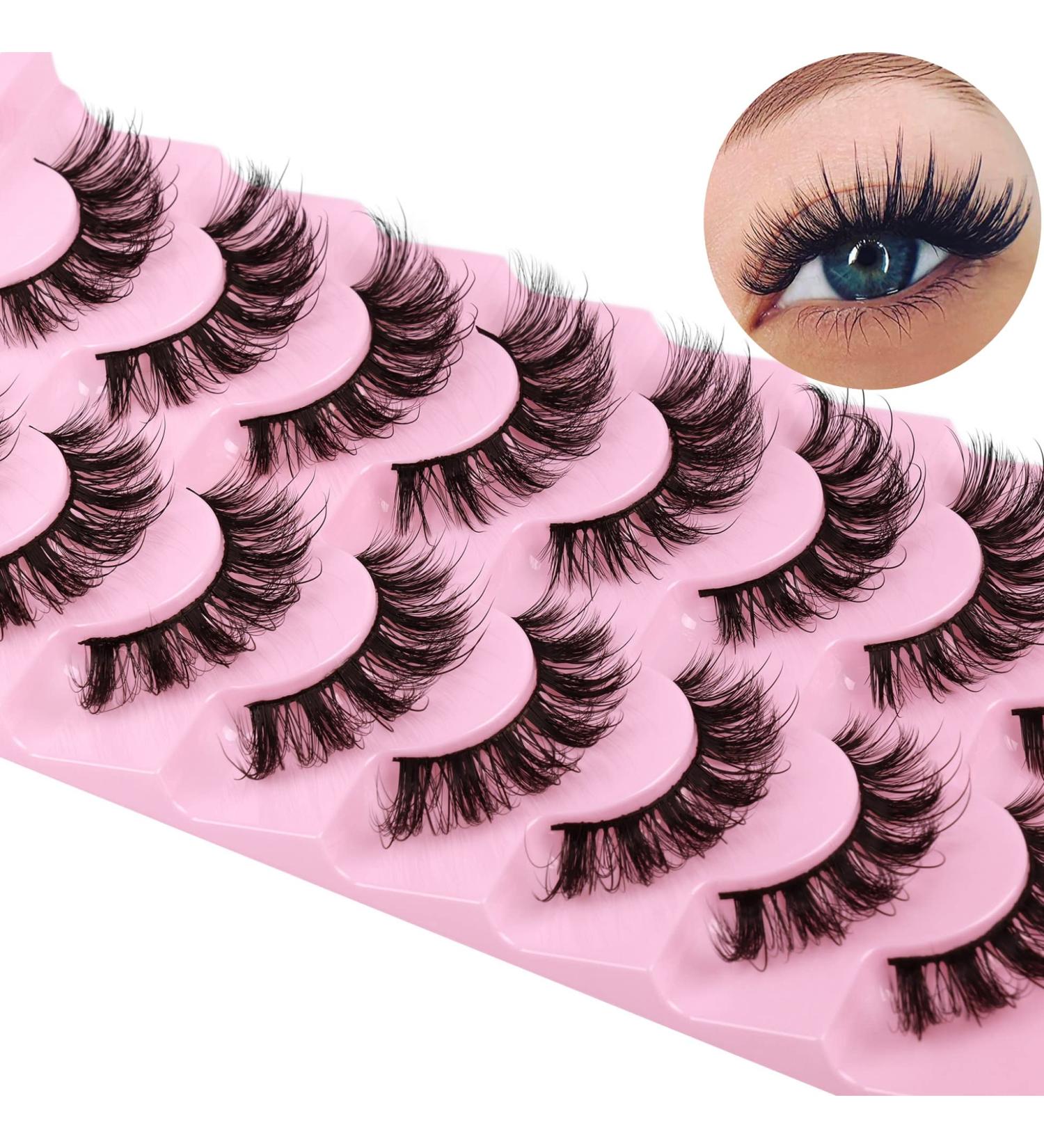 Geeneiya 09B Fairy Lashes Mink False Eyelashes D Curl Cat Eye - Natural and Fluffy Extensions Look - Buy Online on SooperMarket.com