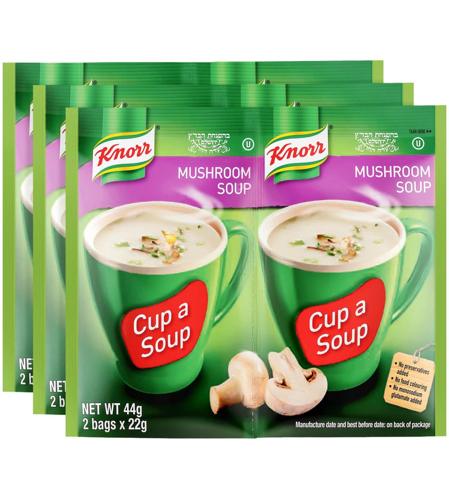 Knorr Mushroom Soup Mix 1.52oz (6 Pouches, 3x2 Packs) | Delicious & Easy to Prepare - Buy Online on SooperMarket.com