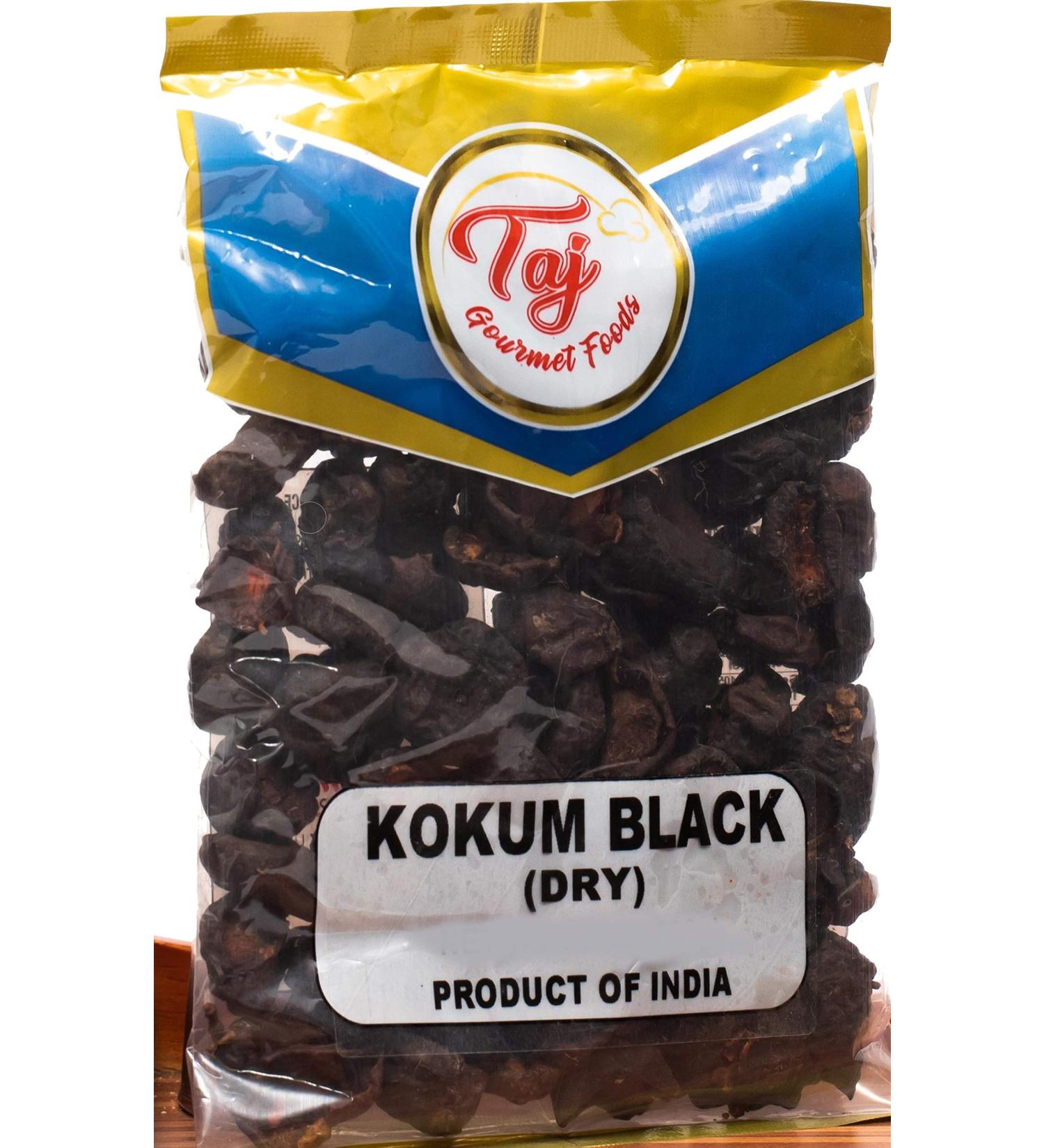 TAJ Premium Indian Black Kokum (Wild Mangosteen) - 7 Ounce Pack - Dried Fruit for Cooking and Beverages - Buy Online on SooperMarket.com