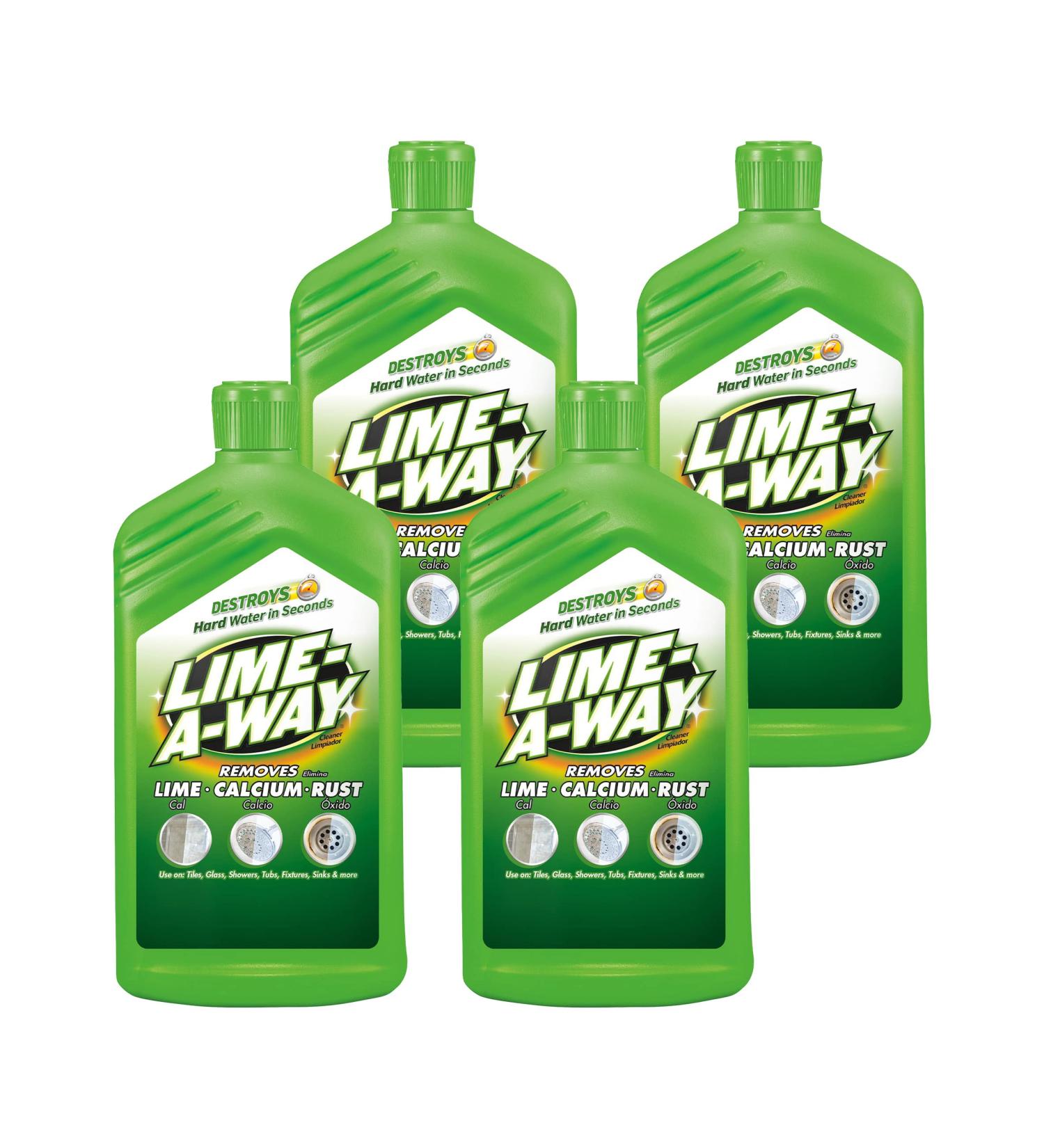 Lime-A-Way Lime Calcium & Rust Cleaner 28 oz - Pack of 4 | Powerful Cleaning Formula - Buy Online on SooperMarket.com