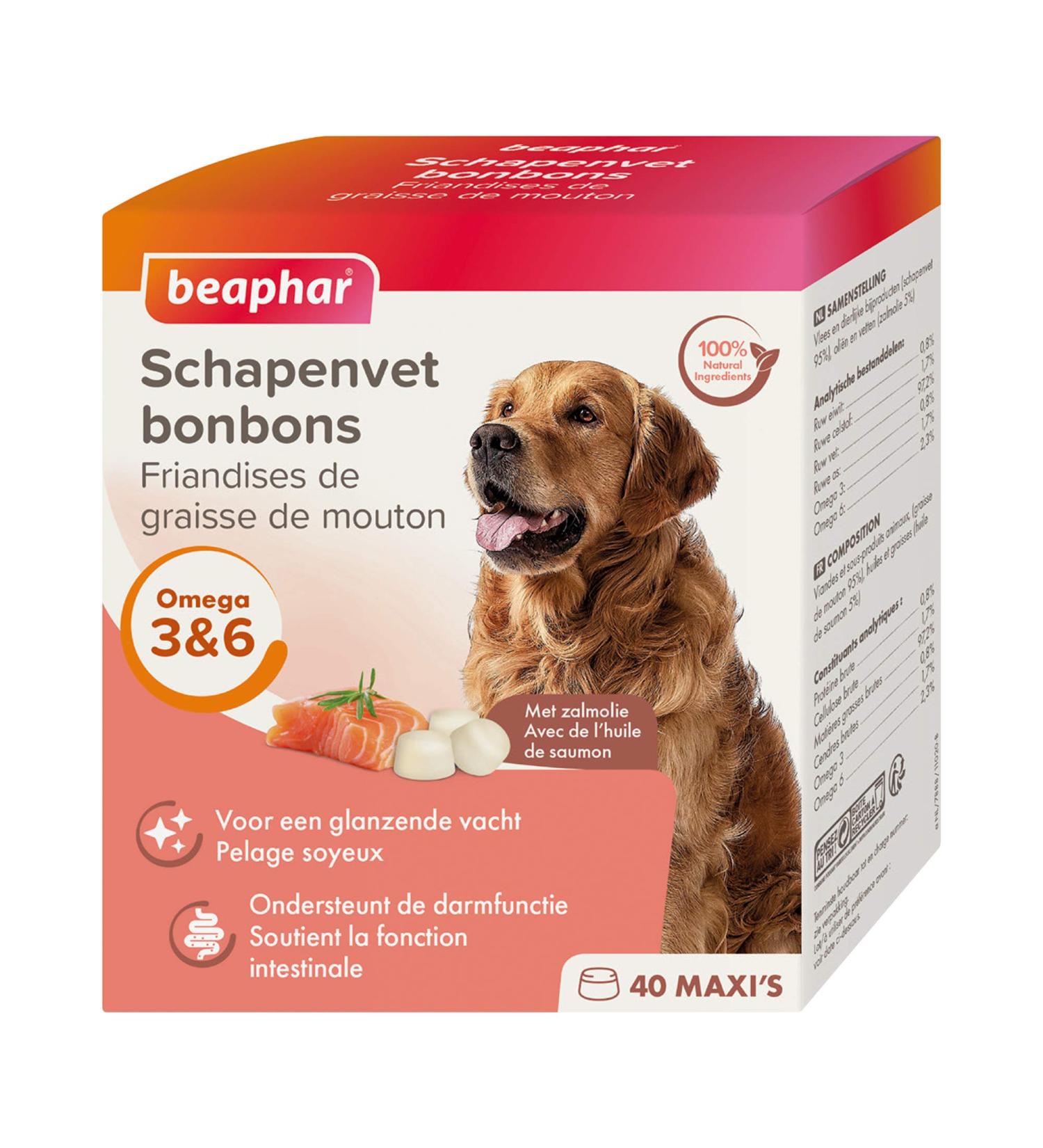 Beaphar Skin & Coat Treatment Candies with Salmon - 245g | Best Dog Care for Healthy Fur | Shop Now - Buy Online on SooperMarket.com