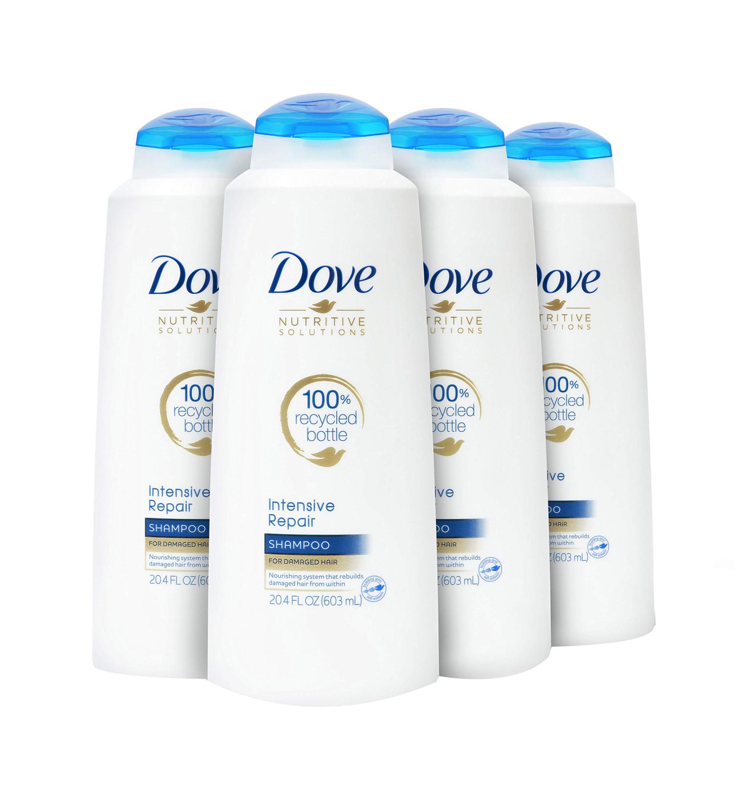 Dove Nutritive Solutions Strengthening Shampoo for Damaged Hair with Keratin Actives 20.4 oz - Pack of 4 - Buy Online on SooperMarket.com