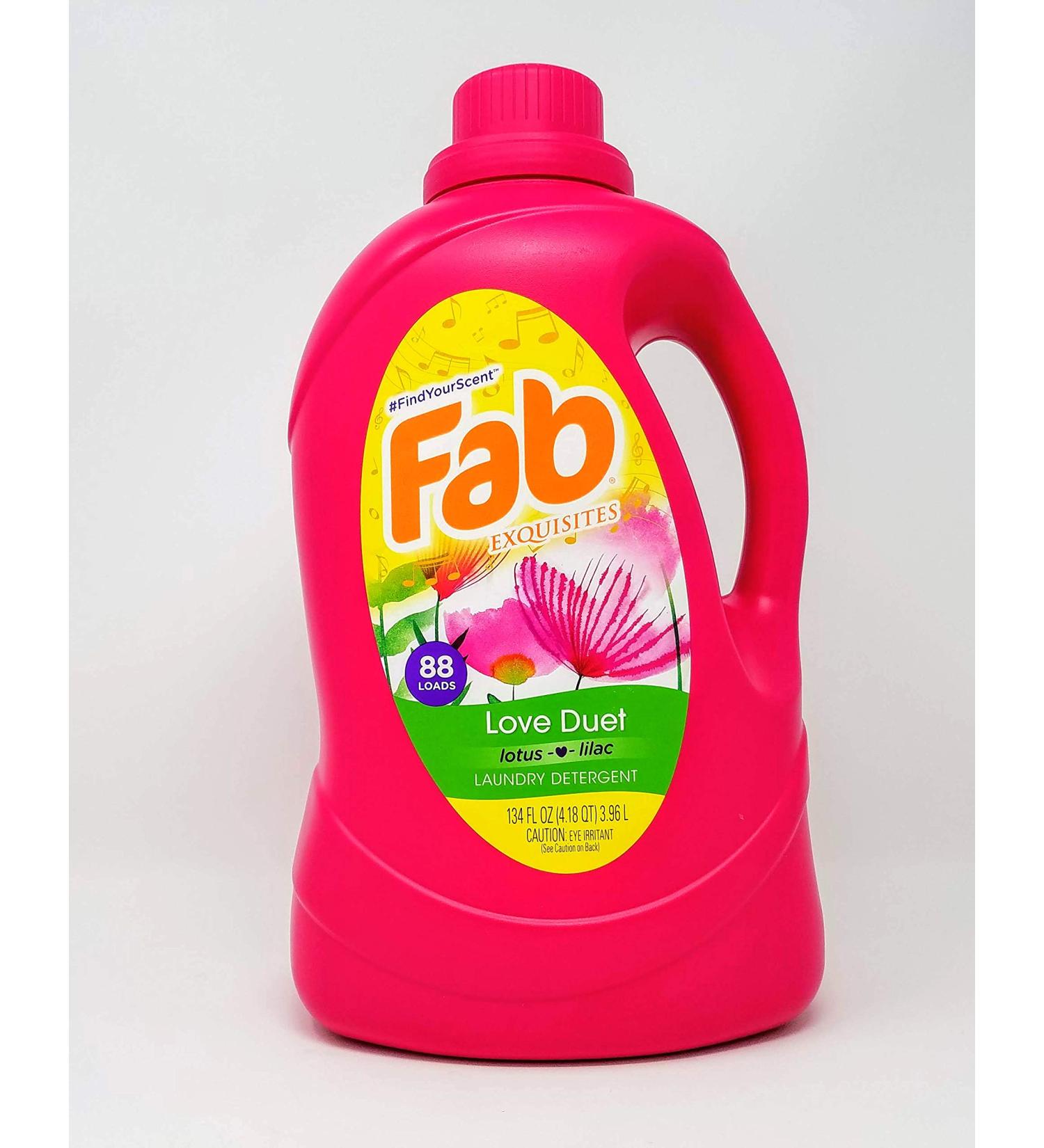 Fab Love Duet Liquid Laundry Detergent (134 oz) - Premium International Shipping - Eco-Friendly Clean - Buy Online on SooperMarket.com