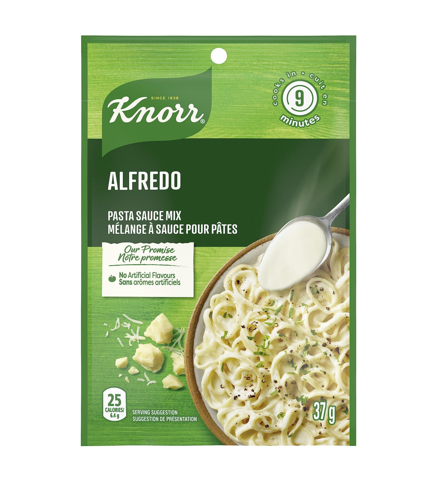 Knorr Pasta Sauce Mix for a Rich and Creamy Pasta Sauce Alfredo no Artificial Flavours 37 g Pack of 24 - Buy Online on SooperMarket.com
